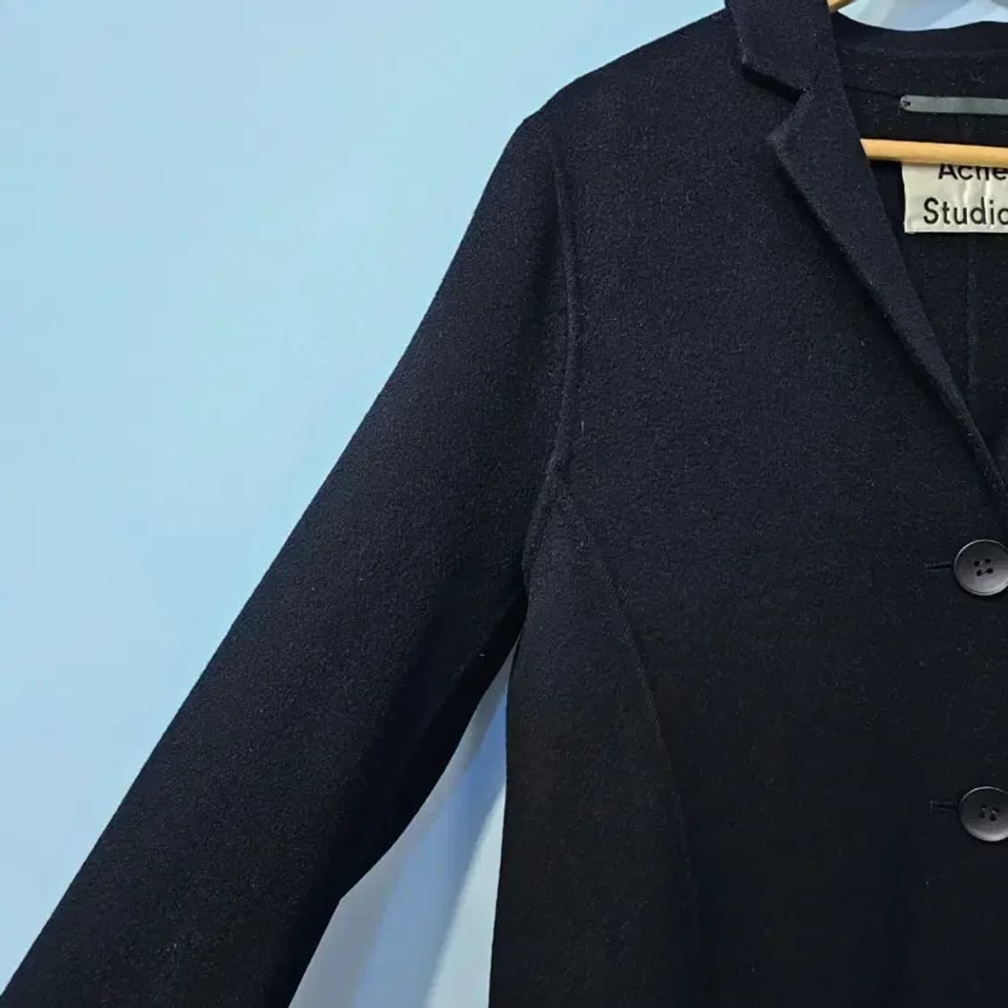 아크네 스튜디오 블랙 오버핏 캐시미어 코트 ~~55반 상품이미지2