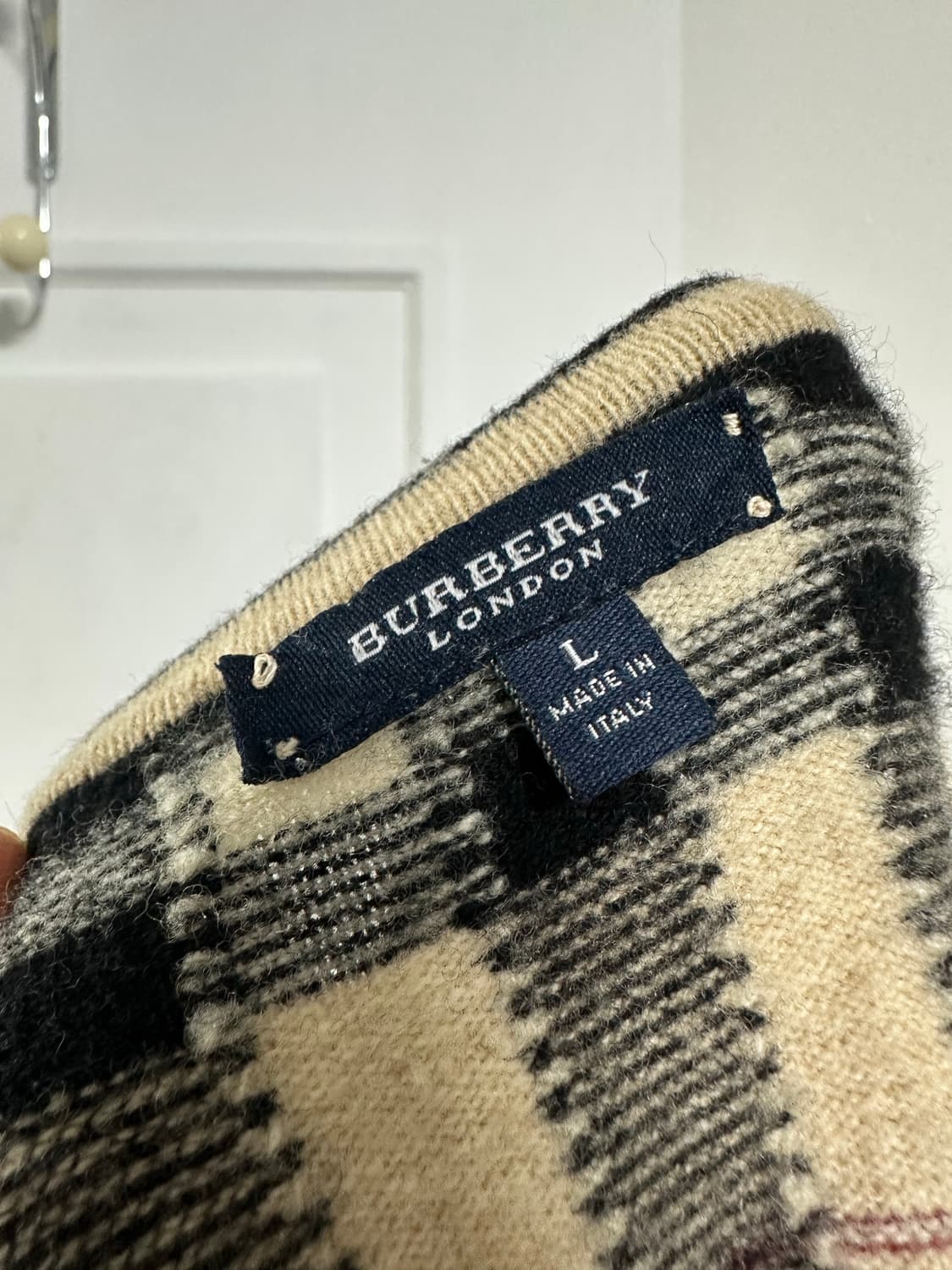 버버리 체크 울 니트 상품이미지3