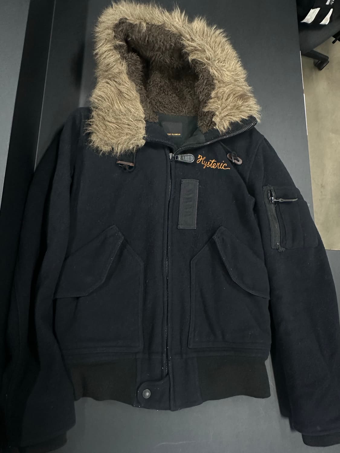 히스테릭 글래머 울프죠 Y2k n-2b 울자켓 상품이미지3