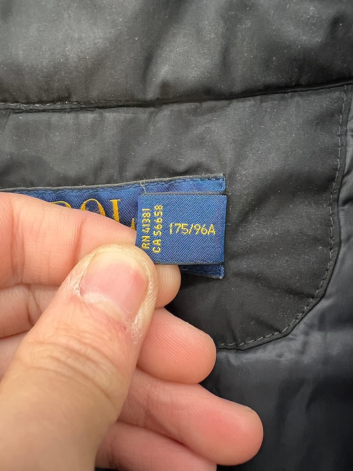 폴로 랄프로렌 블랙 폴리쉘 숏 카라 맥 코트 자켓 상품이미지8