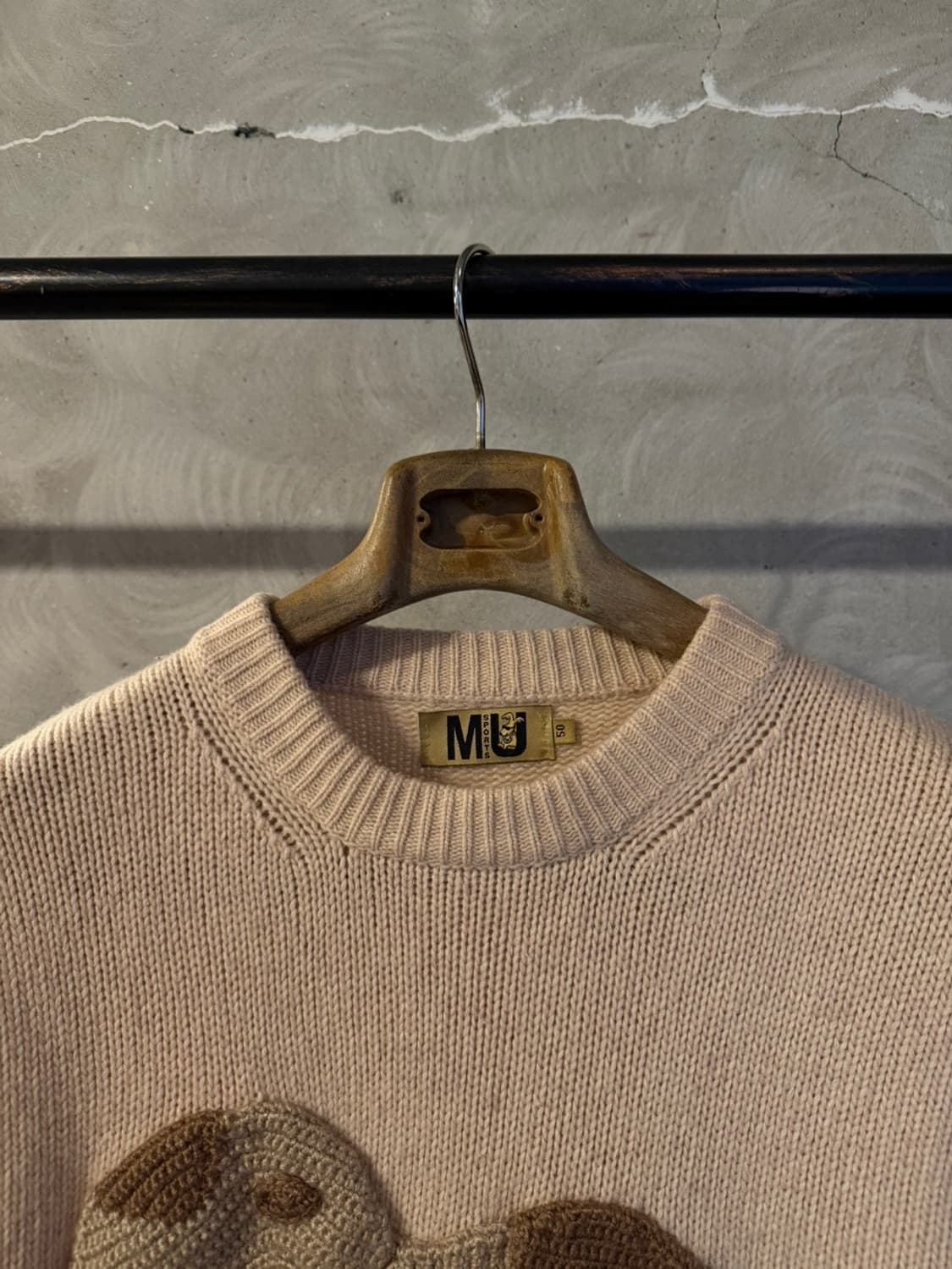 MU 그래픽 램스울 니트 100 상품이미지3