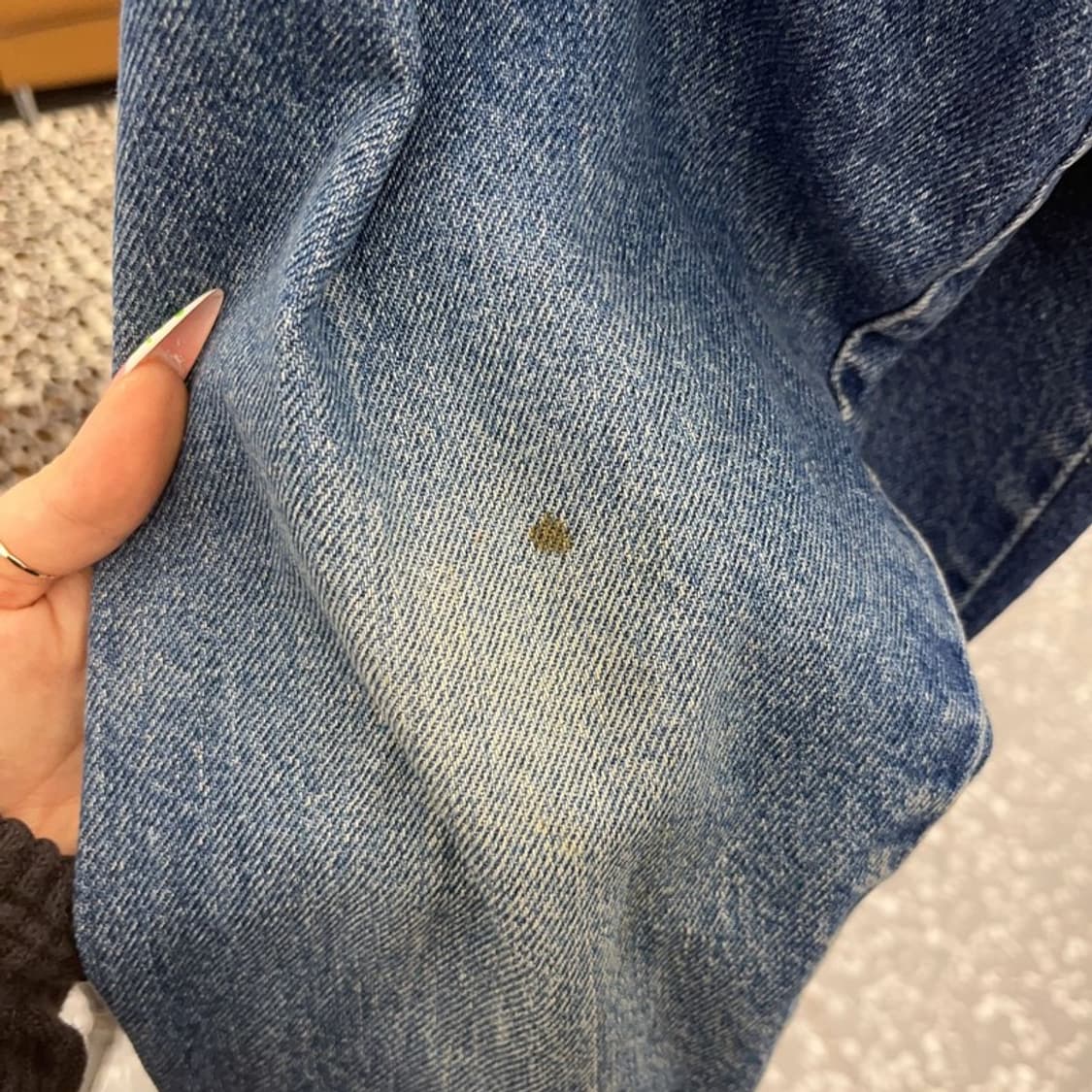 러슬러 올드스쿨 빈티지 90's 데미지 워싱 데님자켓 L C09306 상품이미지8