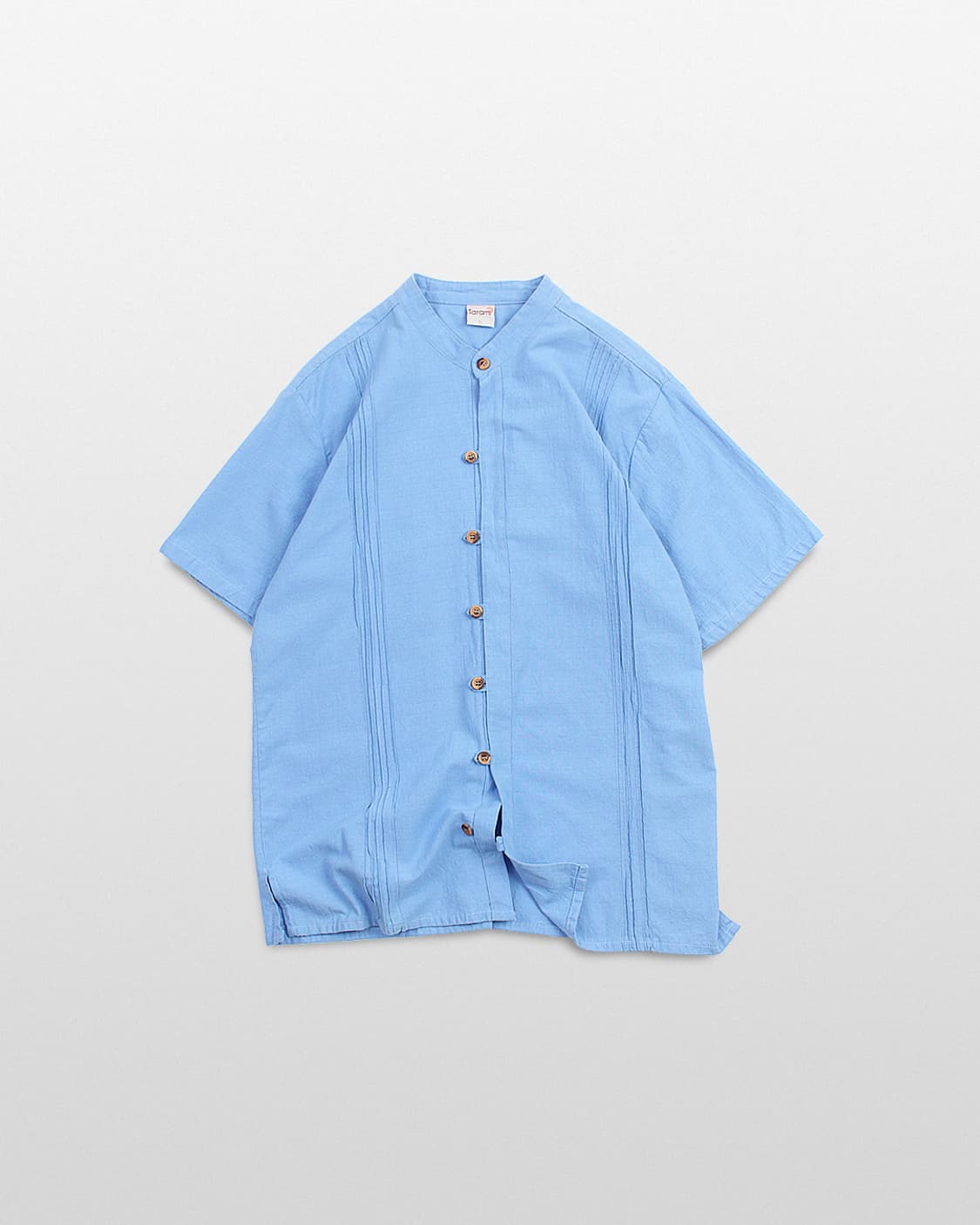 Tarami Band Collar Guayabera Shirt 상품이미지1