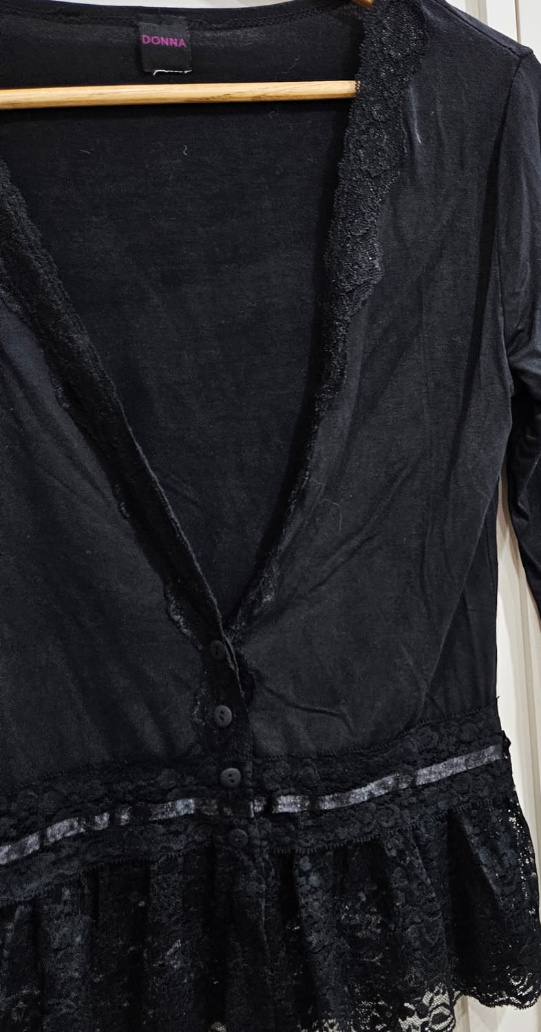 DONNA 레이스 블랙 가디건 상품이미지3