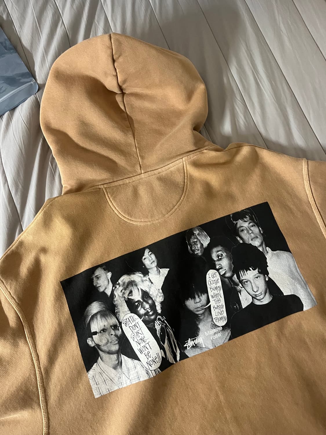 스투시 x 마틴 로즈 콜라주 피그먼트 다이드 후드 모카(xl) 상품이미지3