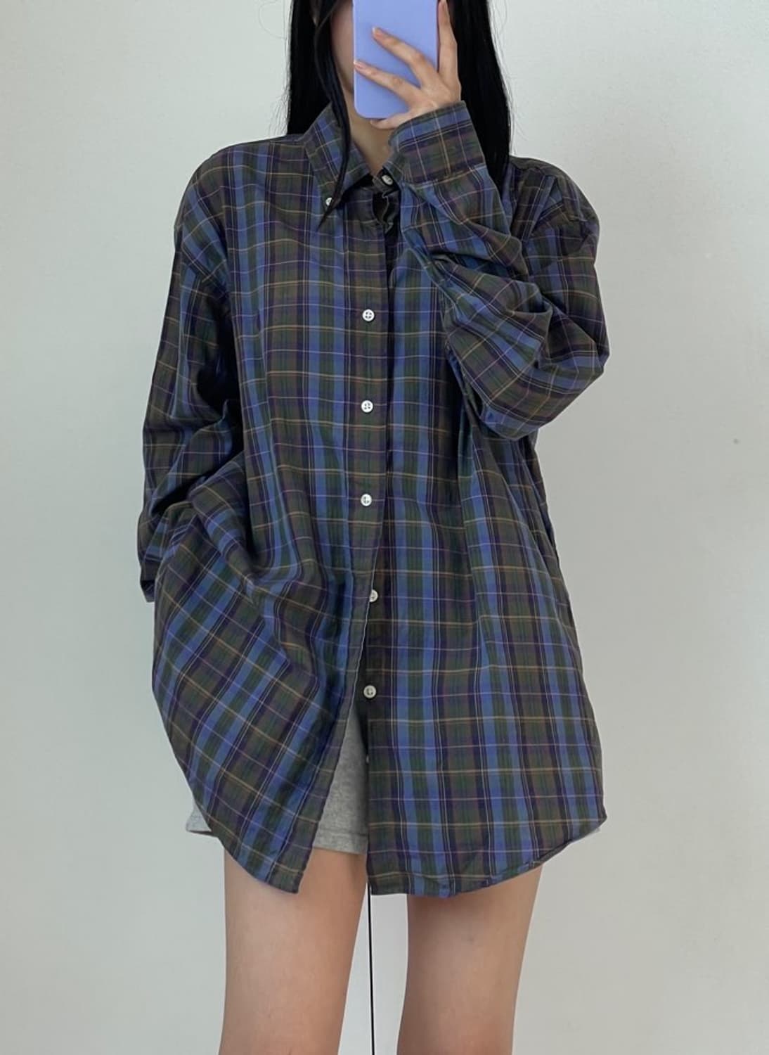 [XL] 폴로 체크 셔츠 상품이미지1