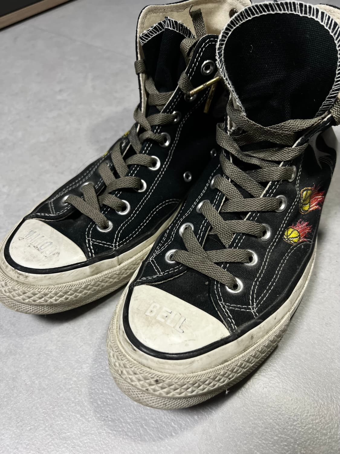 270 컨버스 척테일러 하이 블랙 커스텀 상품이미지3