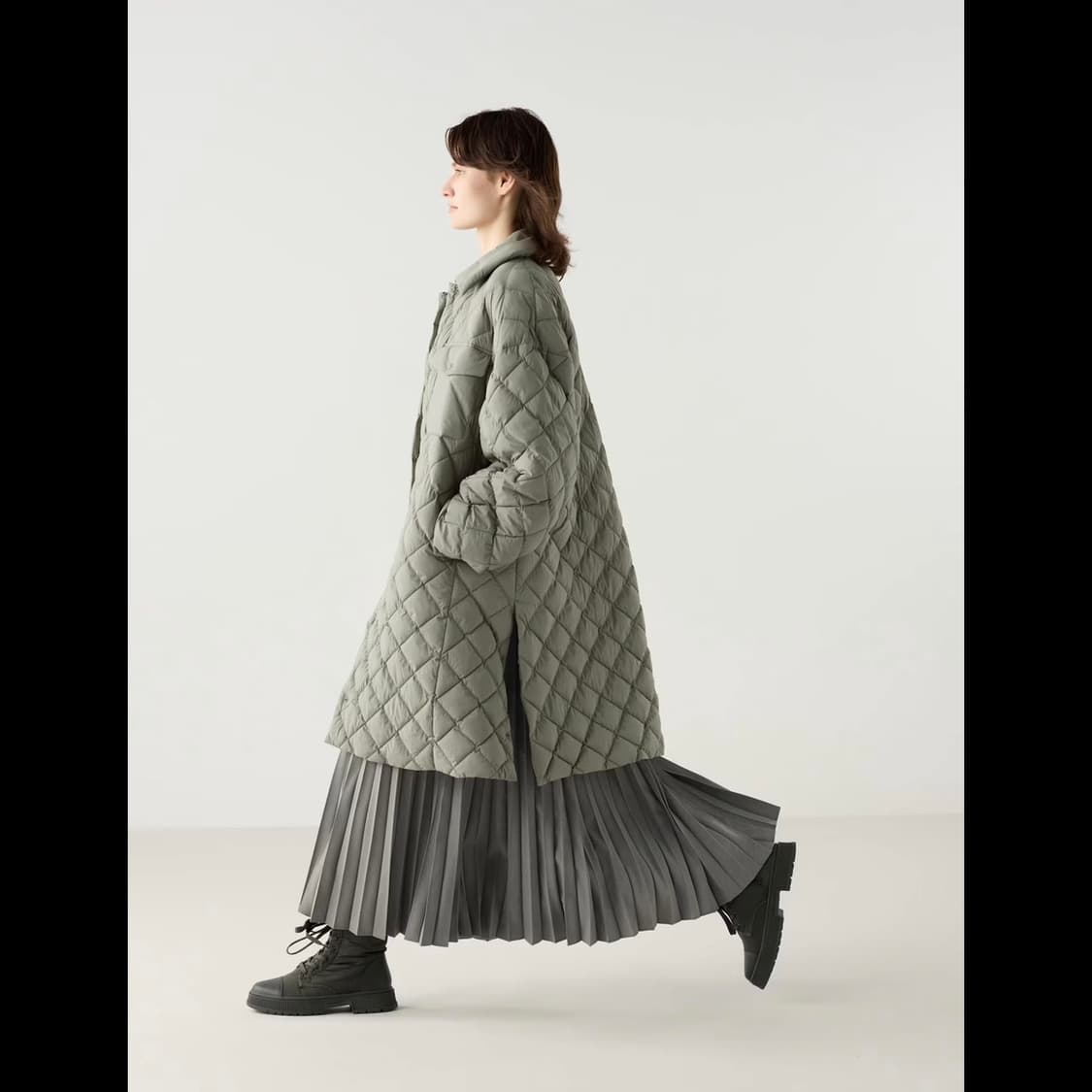 유니클로 & 클레어 콜라보레이션 퀼팅 오버사이즈 코트 (새상품) 상품이미지9