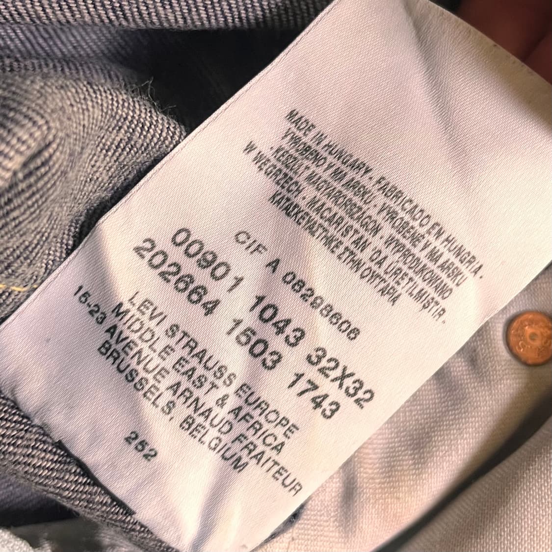 리바이스 타입원 901 10 데님팬츠 W32 L32 상품이미지5