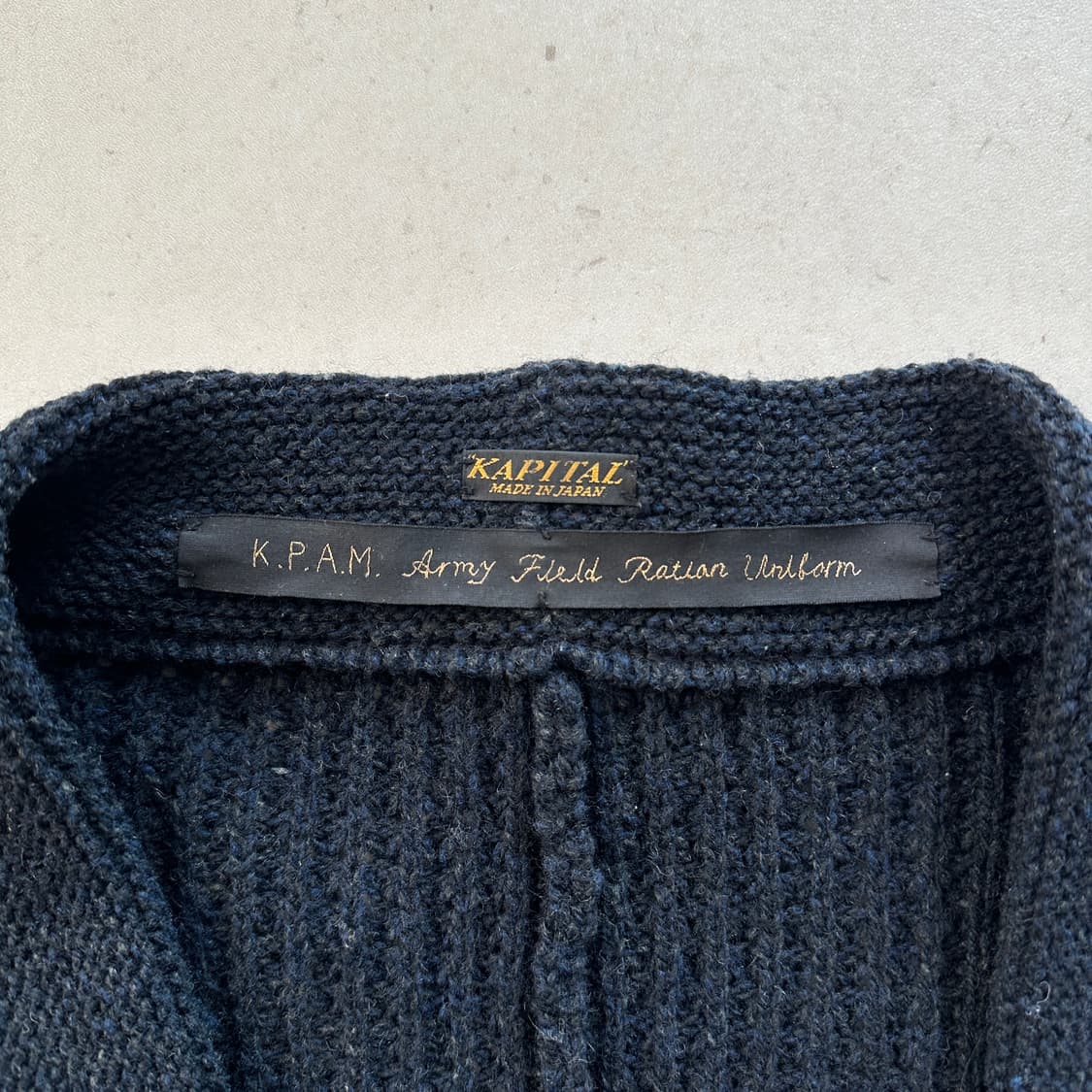 캐피탈 K.P.A.M. 5G 울 와플 케사 가디건 상품이미지2