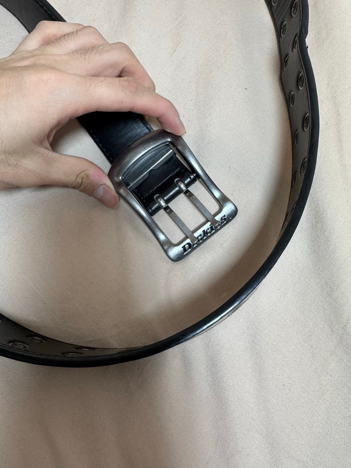 디키즈 더블 아일렛 벨트 블랙 상품이미지3