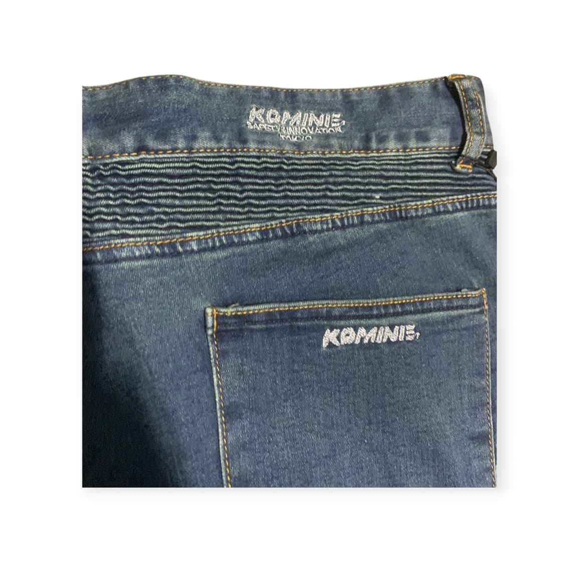 2XL)코미네 청바지 남자 바이크진 스판 슬림 무릎패드 상품이미지4