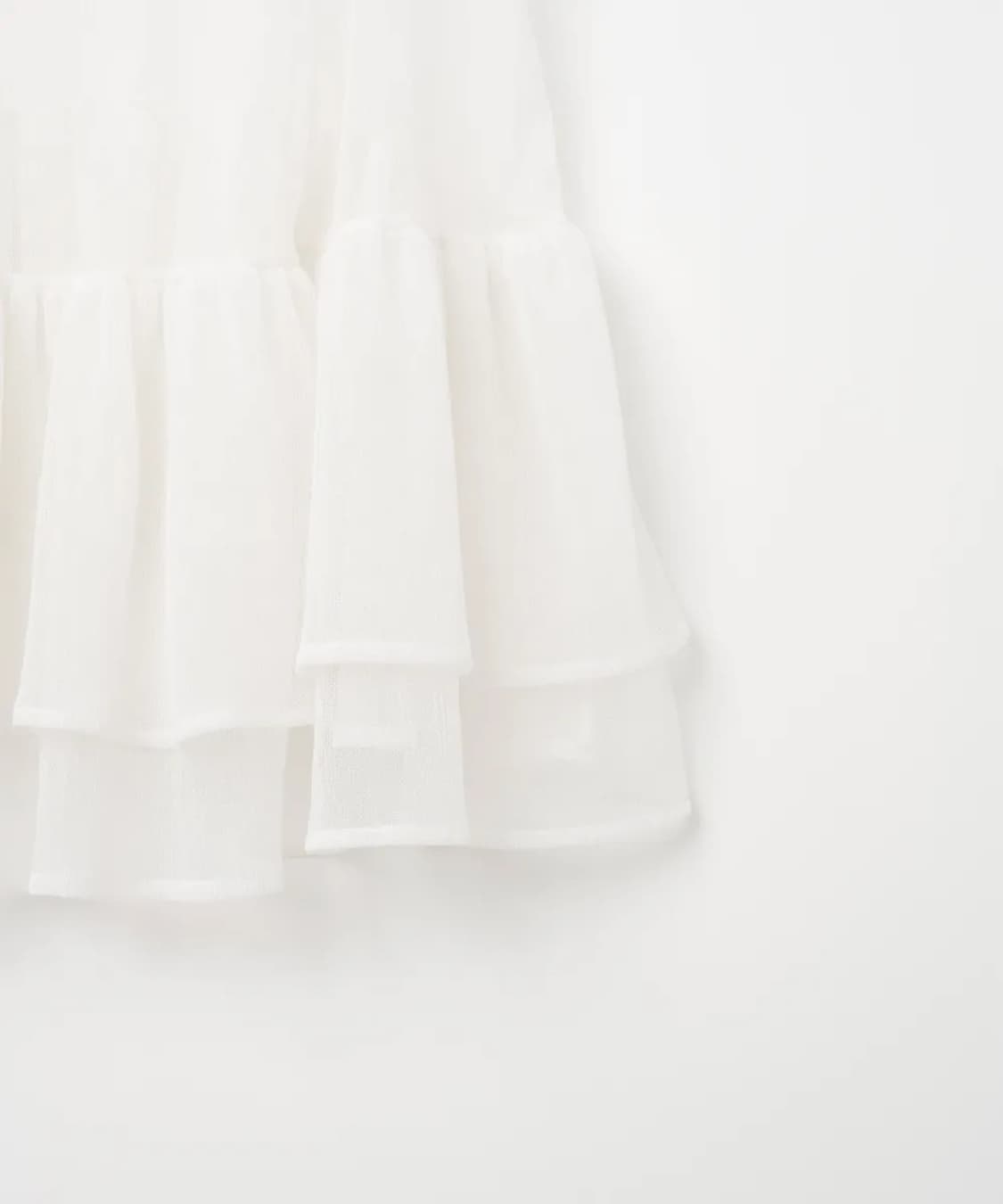 밀로우먼 쉬어 프릴 드레스 [화이트] 상품이미지3