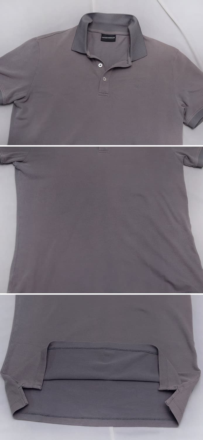 아르마니 (EA) 투톤카라 반팔 폴로티 피케티셔츠 (95-100) 상품이미지4