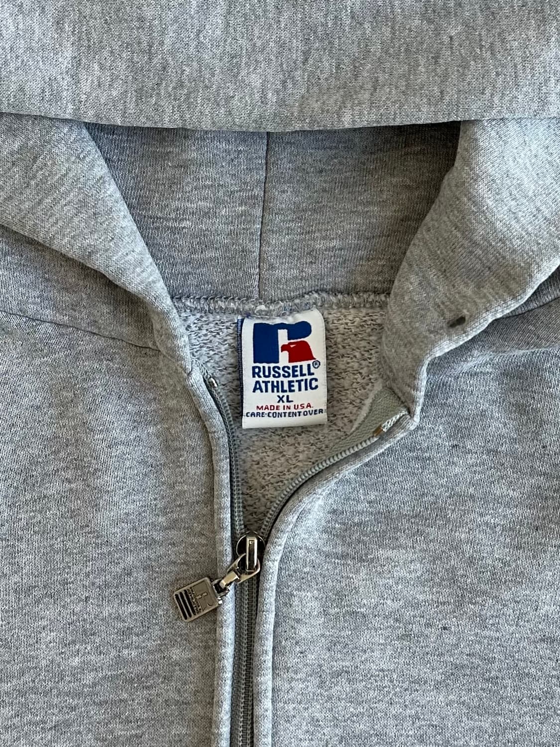 90s 빈티지 러셀 후드집업 그레이 XL USA 상품이미지6