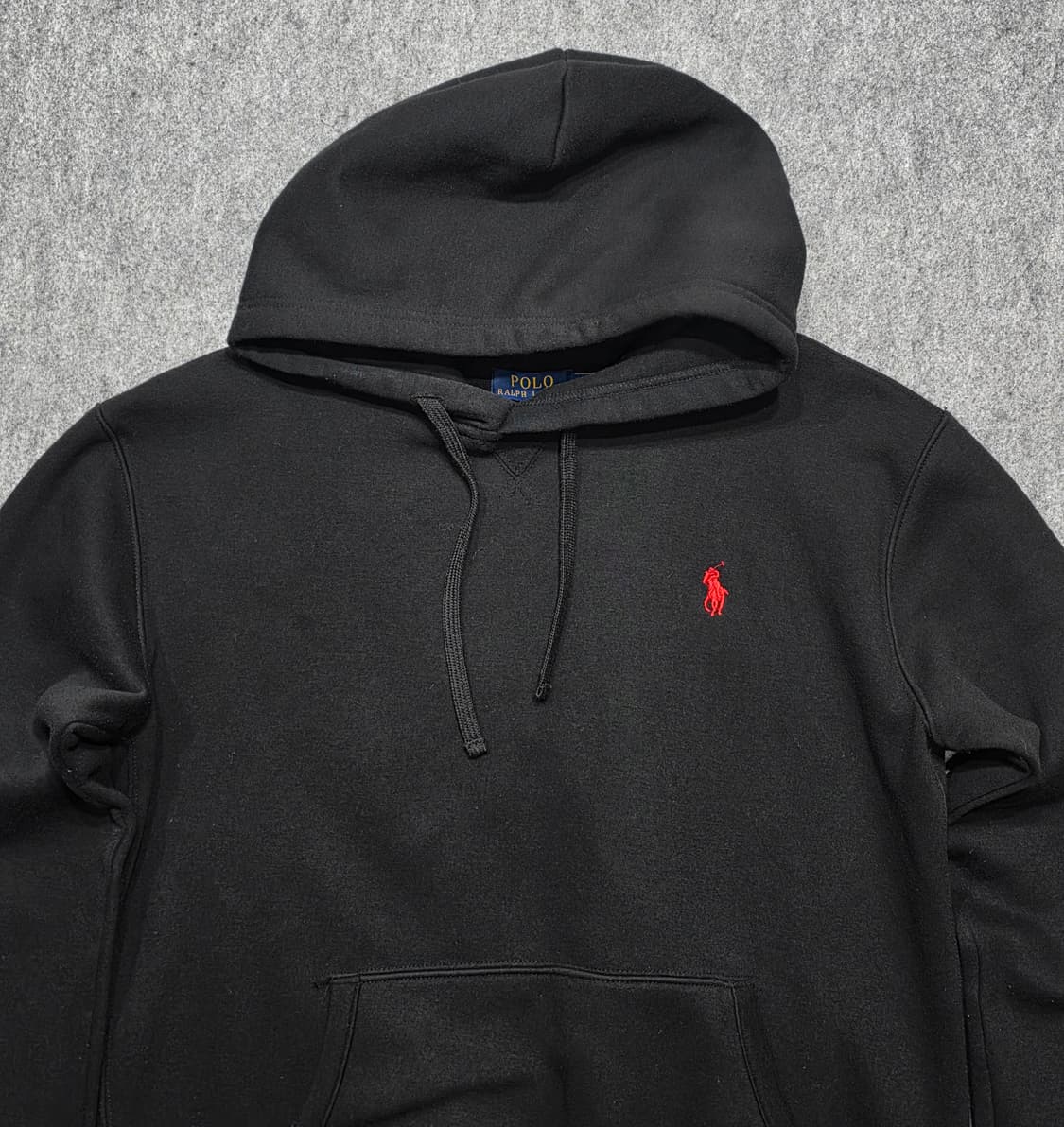 폴로 랄프로렌 레드포니 기모 블랙 후드티 M 상품이미지3