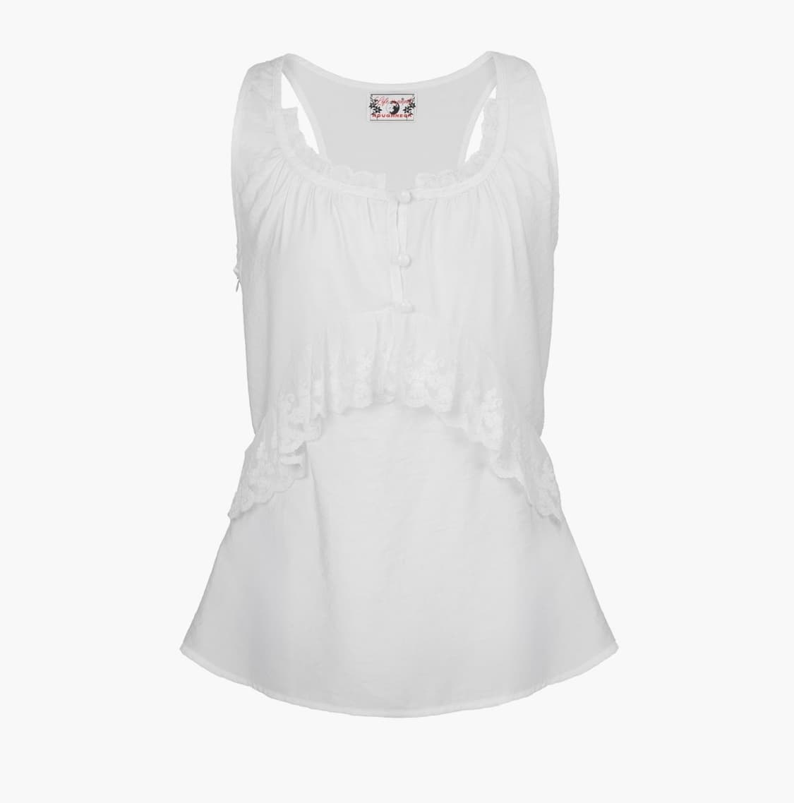 러프넥 Fairy Vintage Lace Top White 상품이미지1