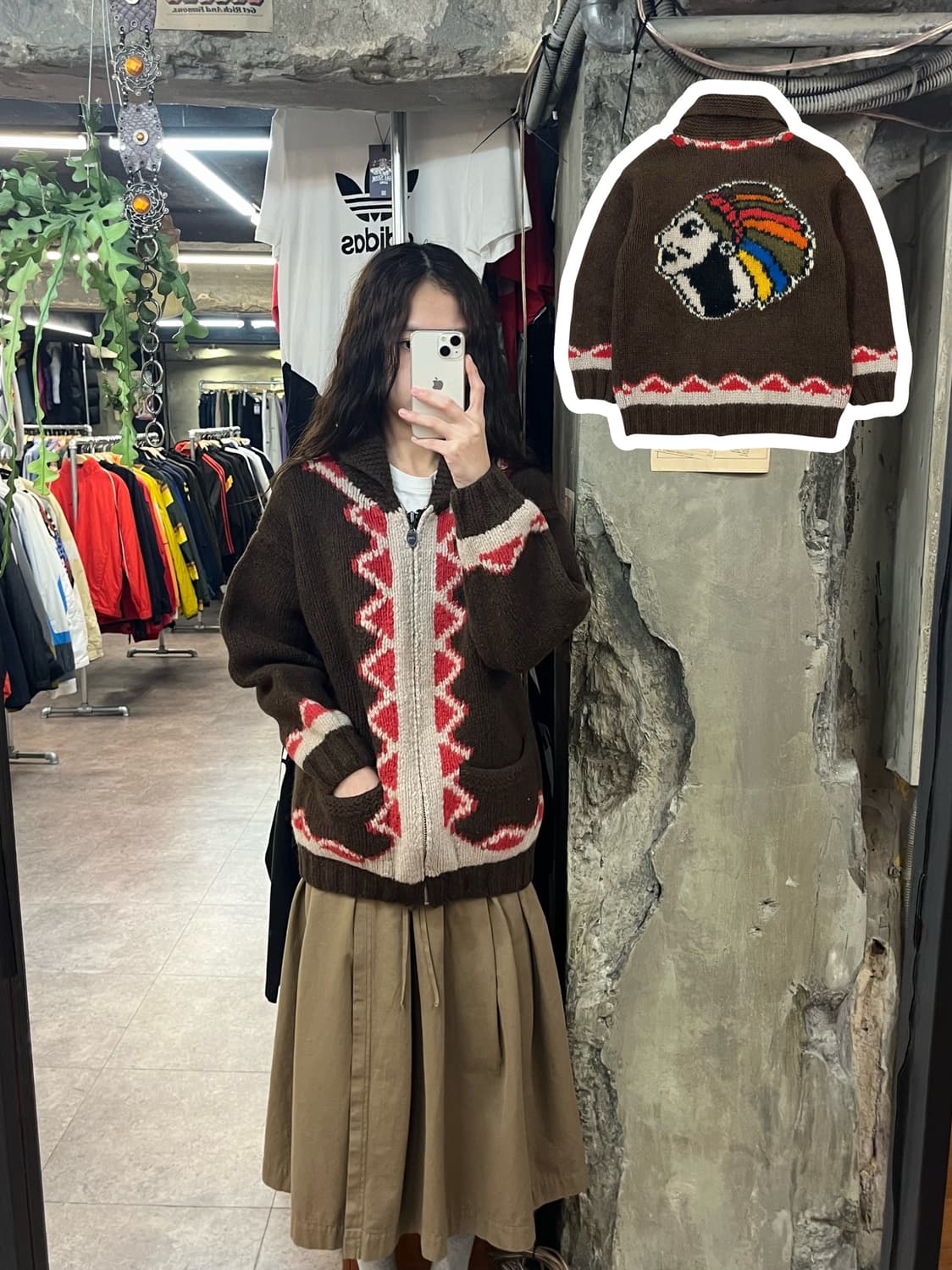 윌핍스 인디언 코위찬 브라운 L #csz1882 상품이미지1