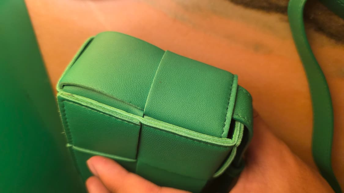 보테가 베네타 카세트백 미니 그린 상품이미지3