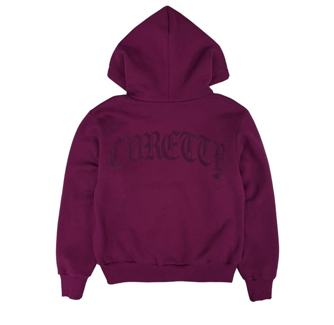 큐리티 C VELVET LOGO FLEECE ZIP-UP HOODIE_P 상품이미지2