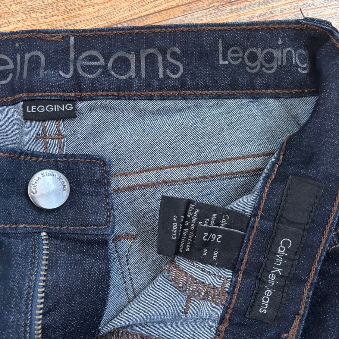 CK 캘빈클라인 레깅스 슬림 스키니 26 스판 데님 청바지 상품이미지9