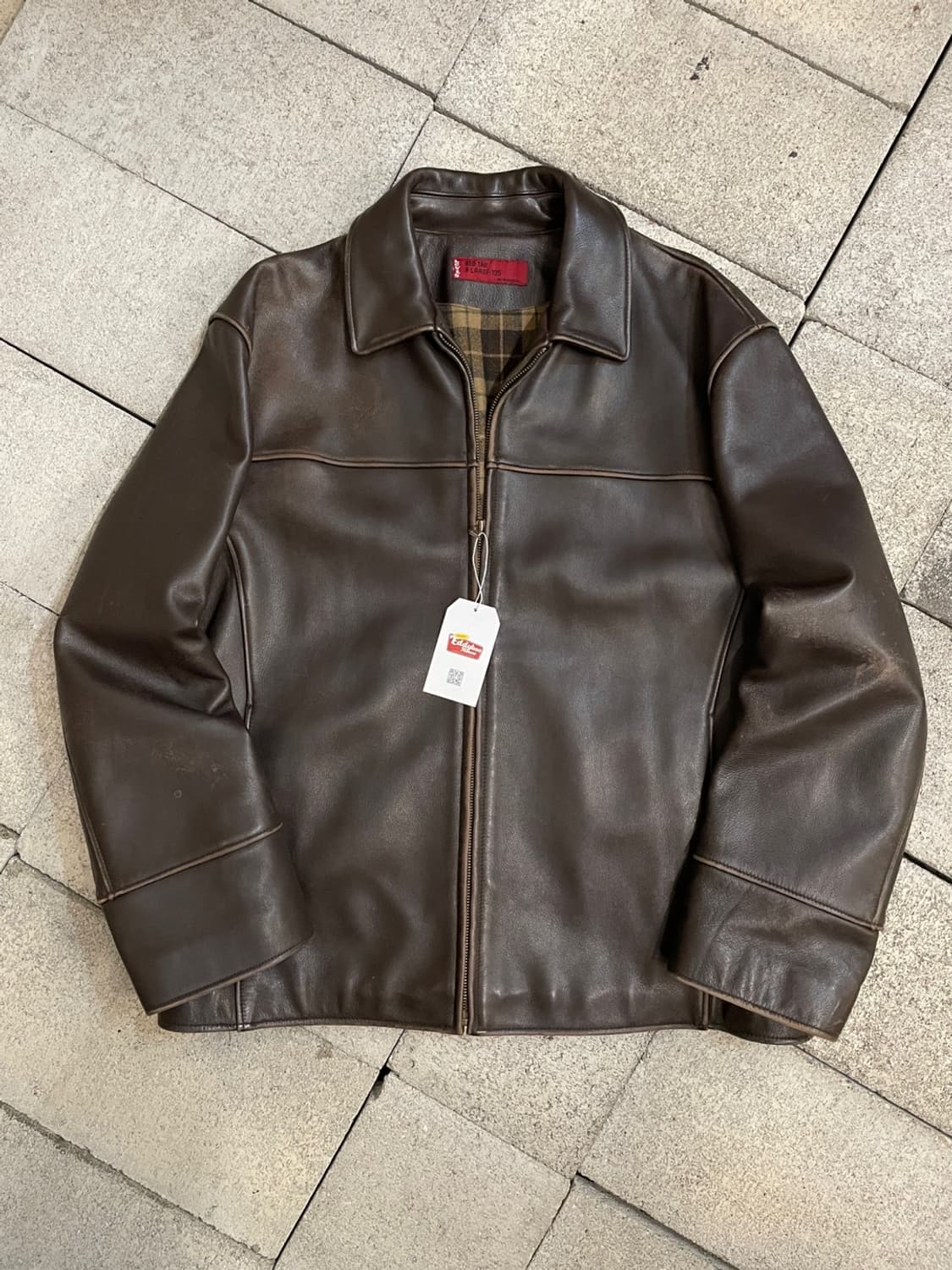 리바이스 브라운 소가죽 자켓 상품이미지1