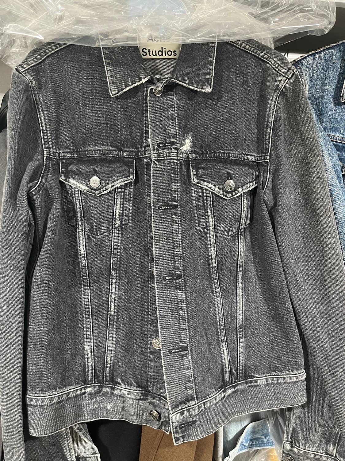 아크네 스튜디오 블랙 데님 자켓 46 상품이미지1