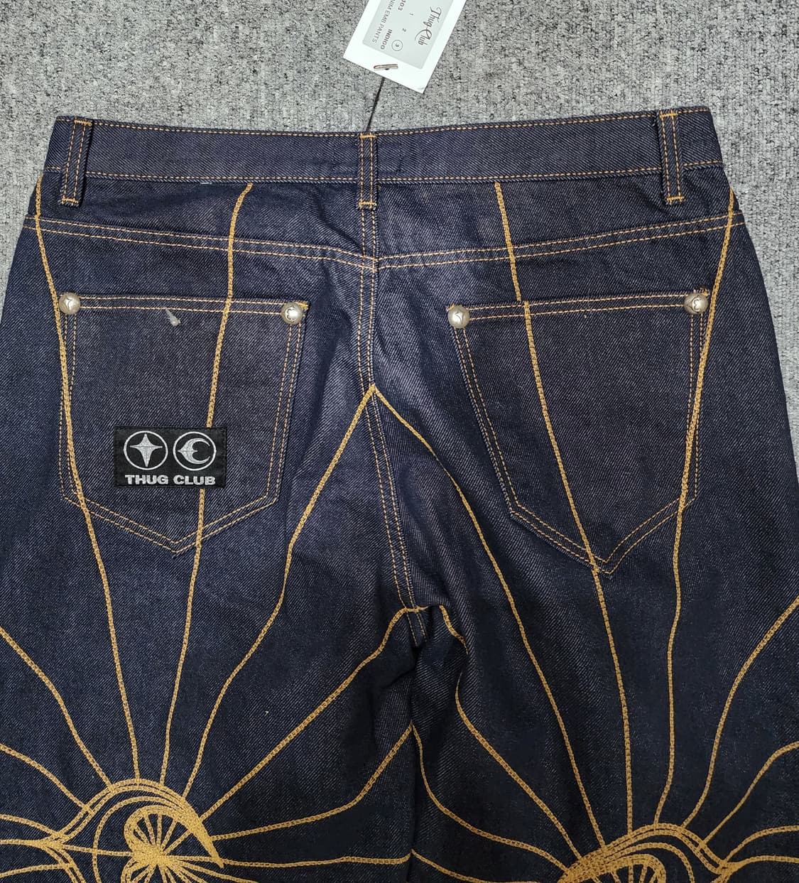 떠그클럽 체인 스티치 인디고 데님 팬츠 청바지 3사이즈 상품이미지4