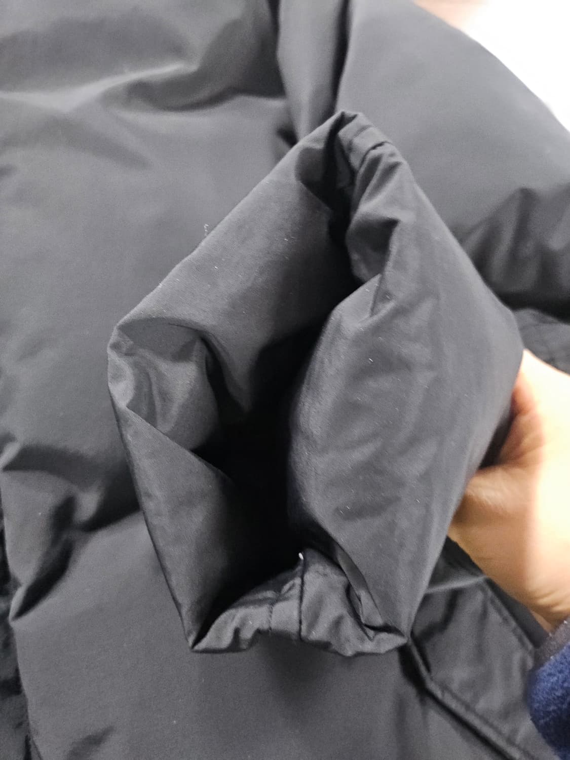 타임 옴므 구스 블랙 후드 패딩 점퍼 105 상품이미지7