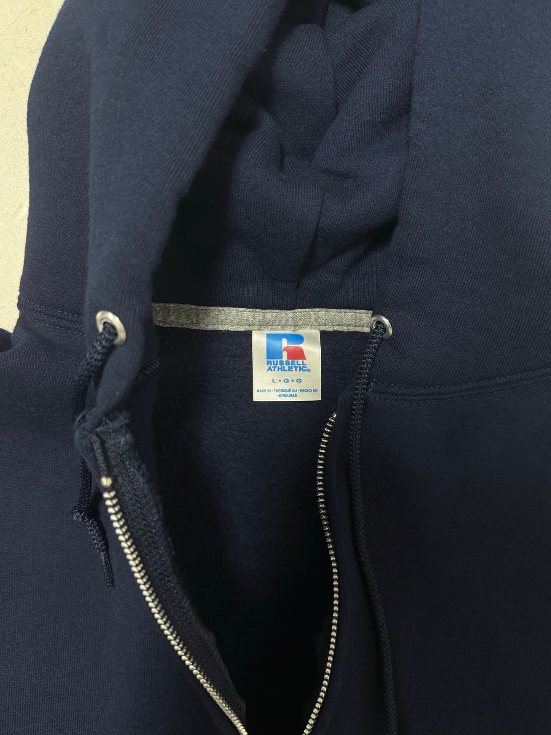 90‘s 러셀  네이비 후드집업L 상품이미지4
