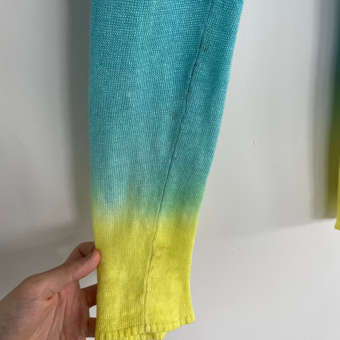 폴로 랄프로렌 V 넥 코튼 그라데이션 니트 미사깔 상품이미지6