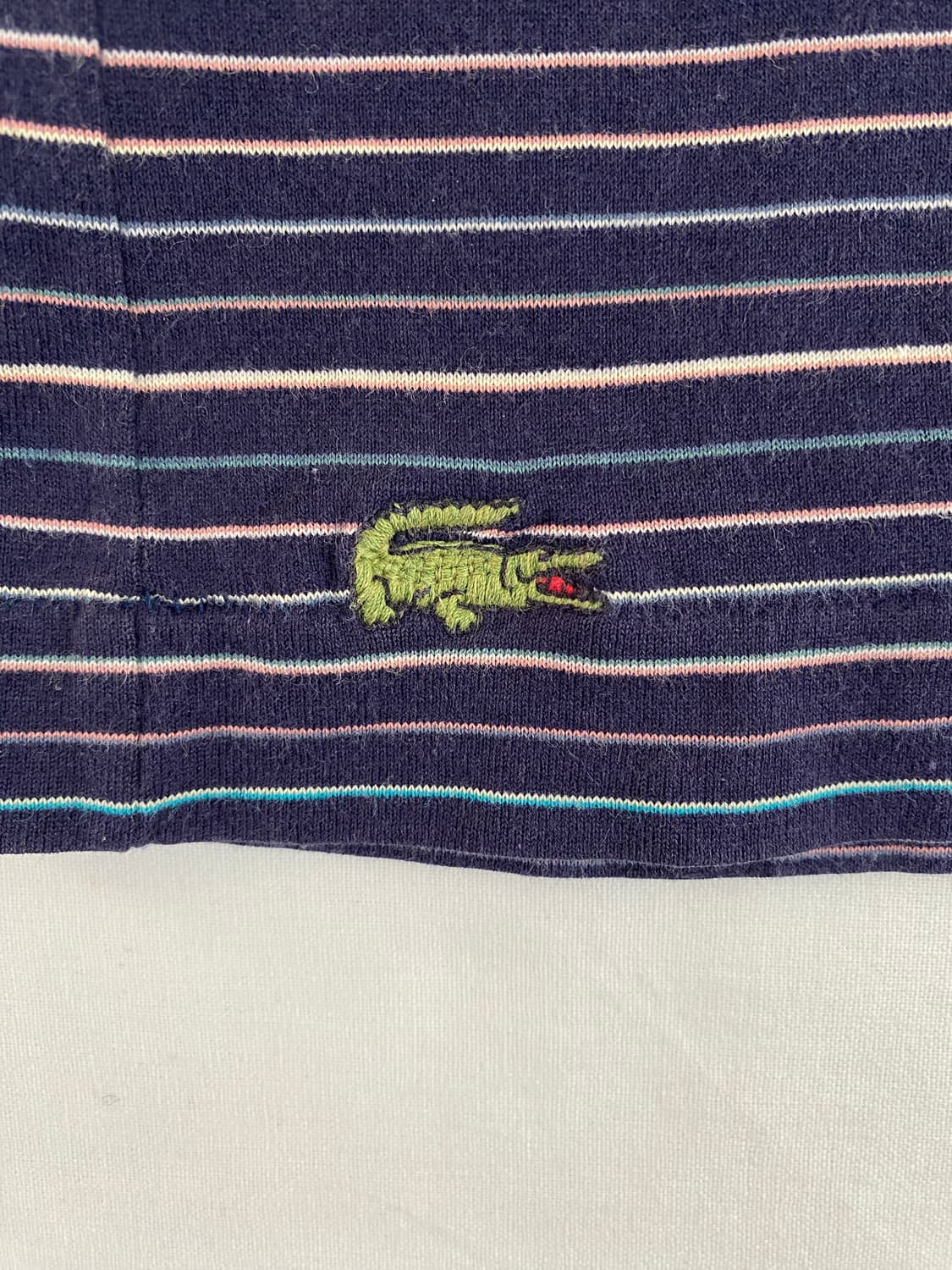 80-90s lzod Lacoste 라코스테 폴로 반팔티 M <120>  상품이미지5