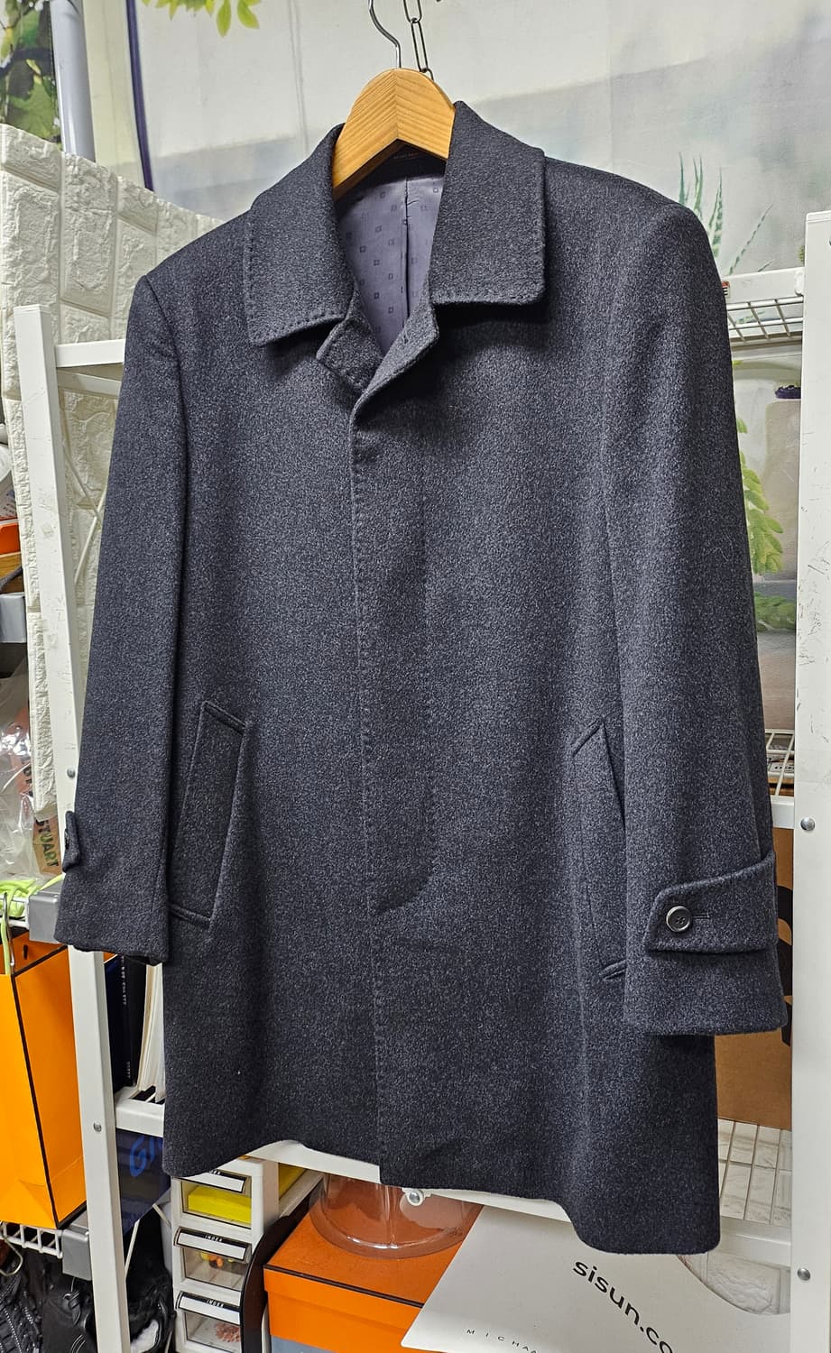 브루노파피 남성코트 95 울 캐시미어코트 반코트 심플코트 XA25 상품이미지2