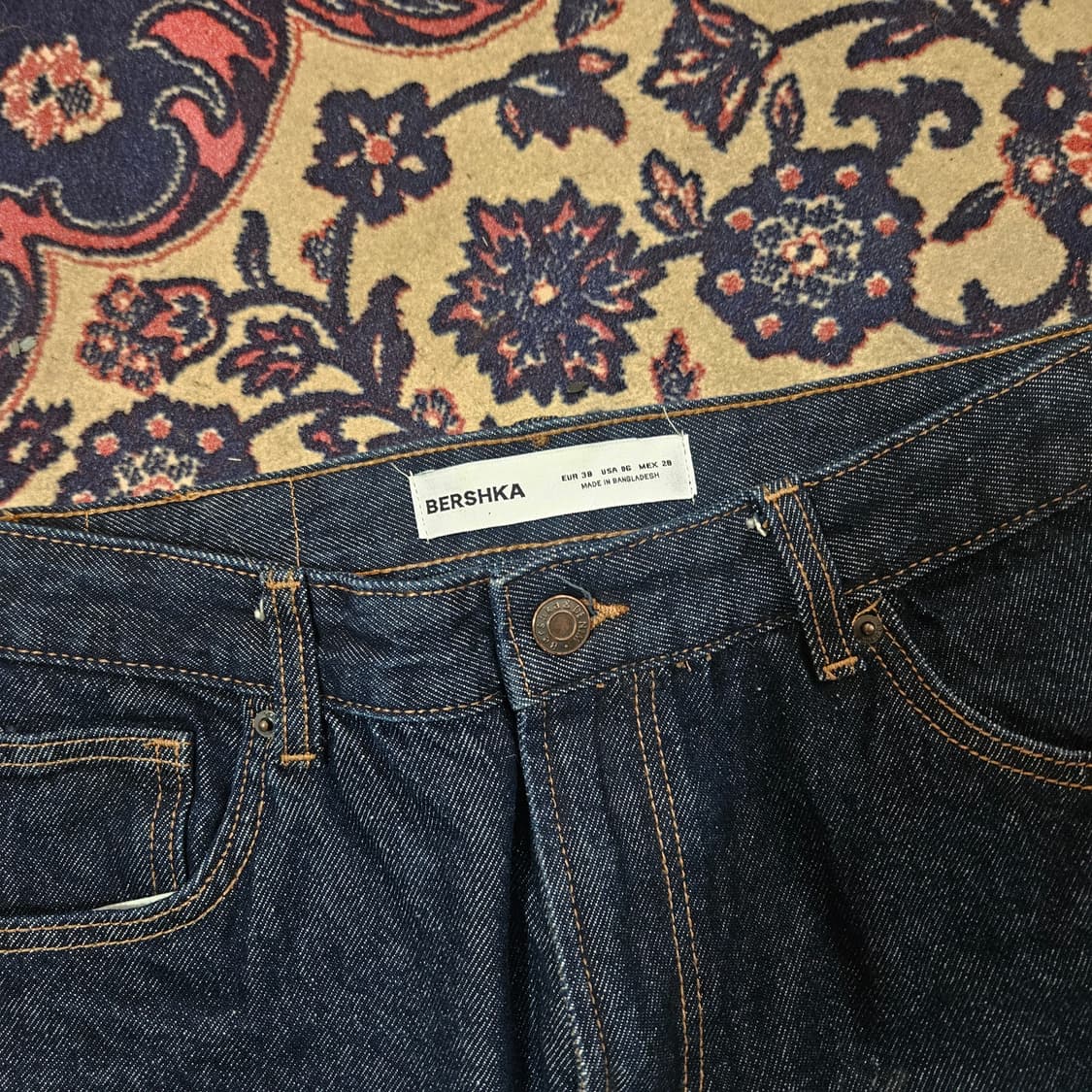 버쉬카(BERSHKA) 슬림 스트레이트 생지 데님 28size 상품이미지5