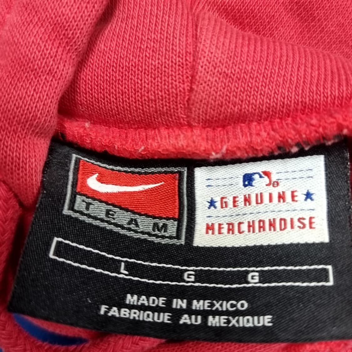 90s 나이키 레드삭스 후드티 레드[라지] 상품이미지5