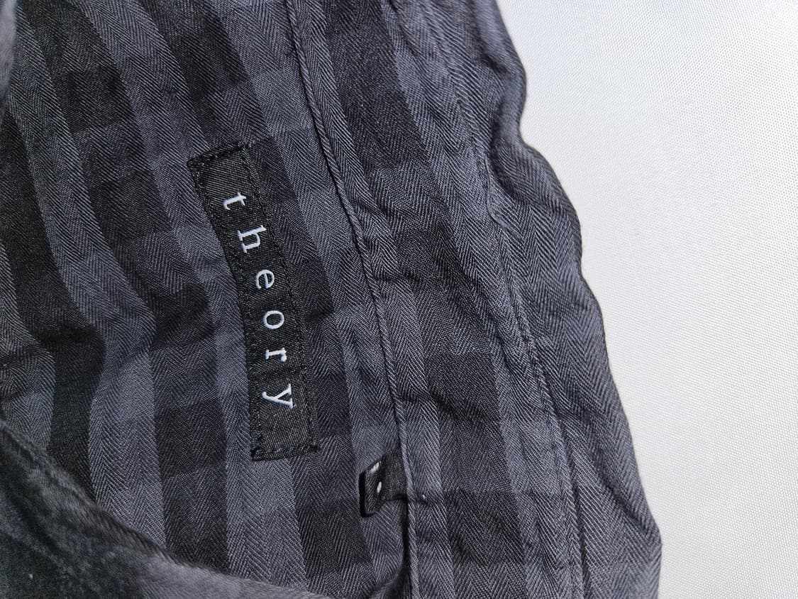 Theory 띠어리 빈티지 버클 체크셔츠 코튼 S 95 상품이미지3