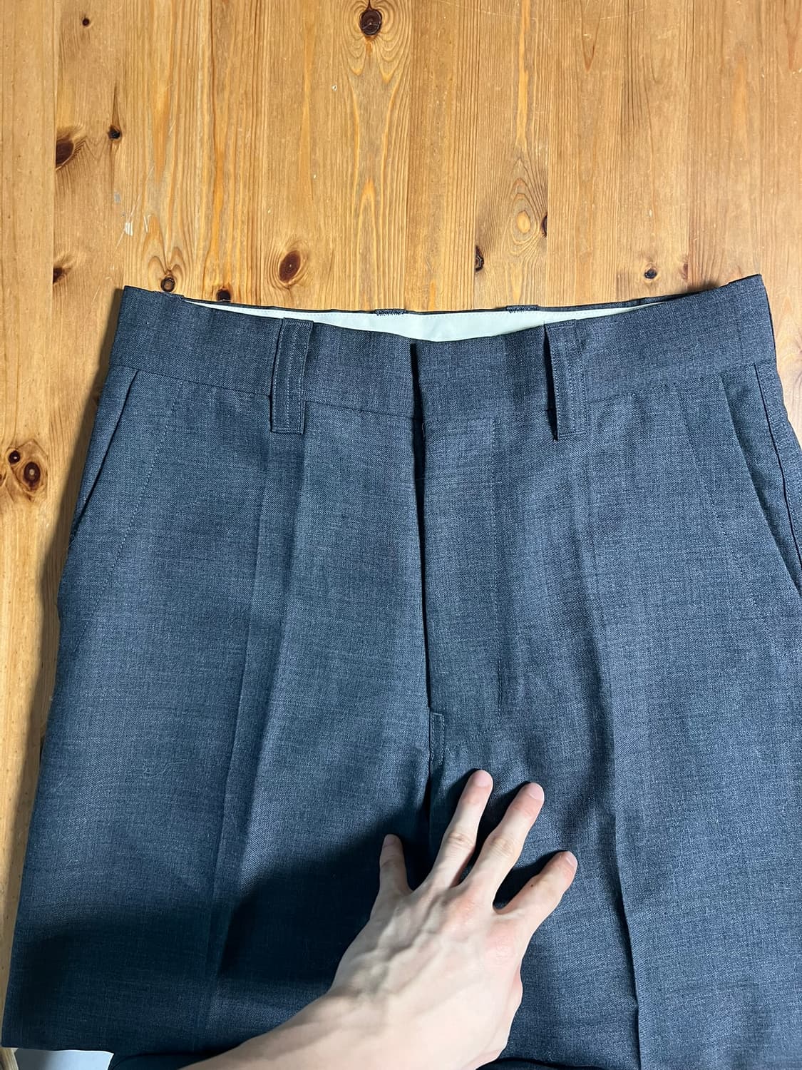 FW25 르메르 스트레이트 테일러드 팬츠 다크 그레이 (44) 상품이미지6