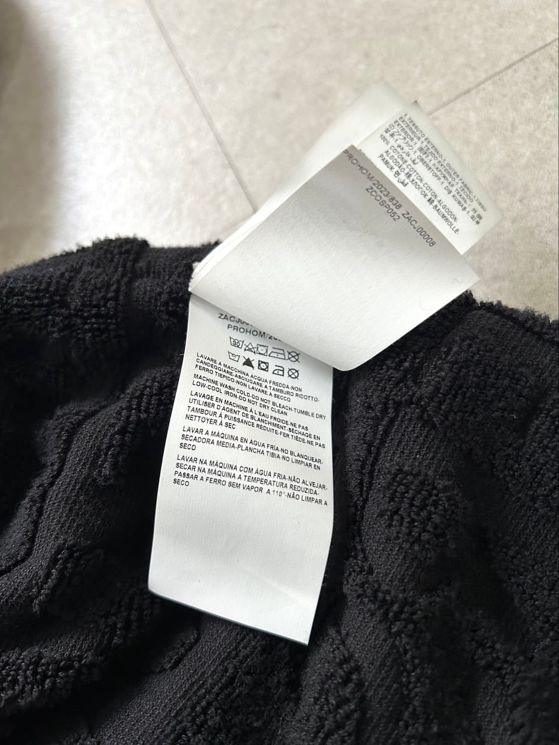 베르사체 바로크 자카드 로브가운 블랙 상품이미지10