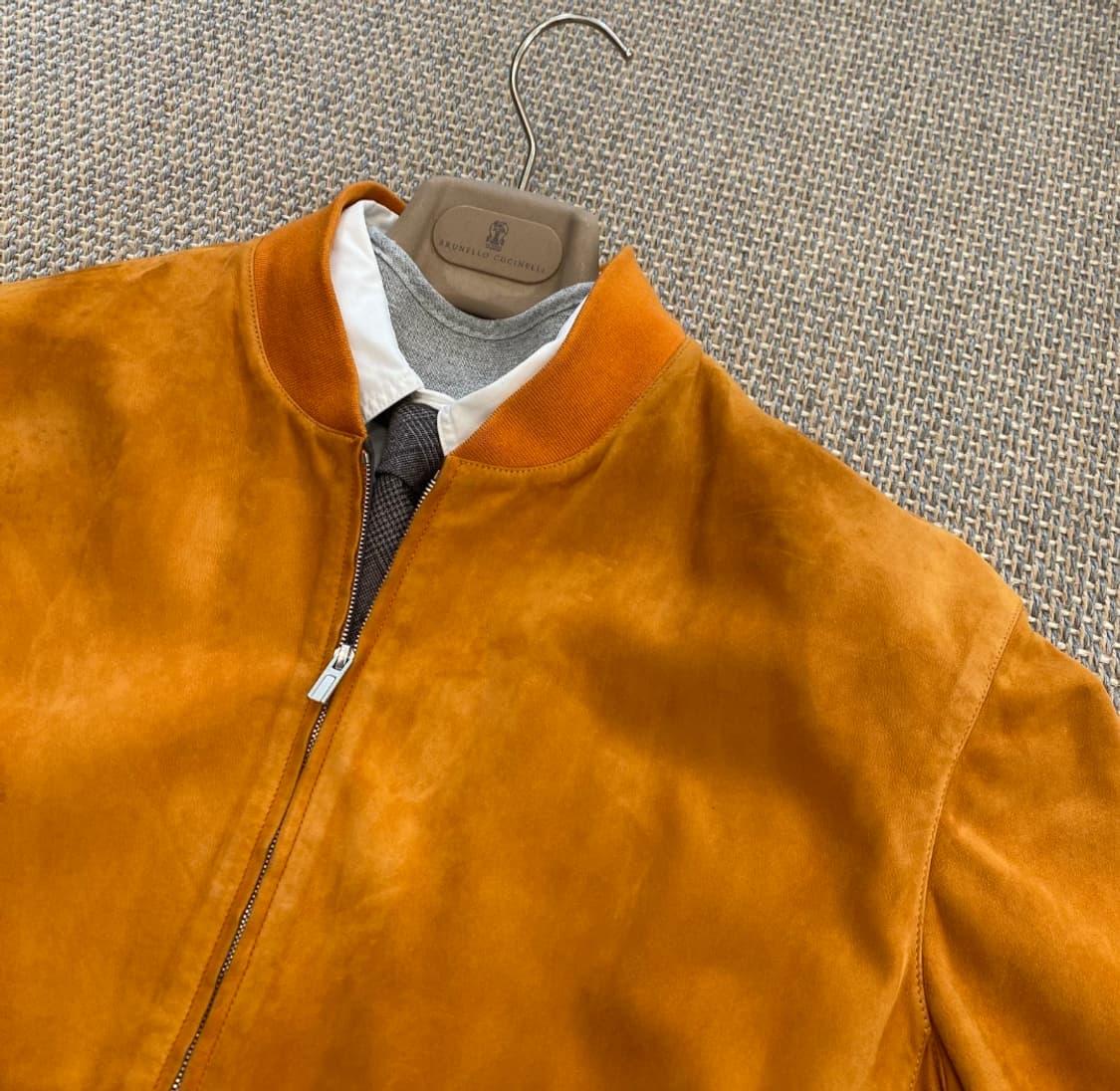 HERMES 에르메스 프랑스산 최상급 하이엔드 시그니처 오렌지 스웨이드  상품이미지3