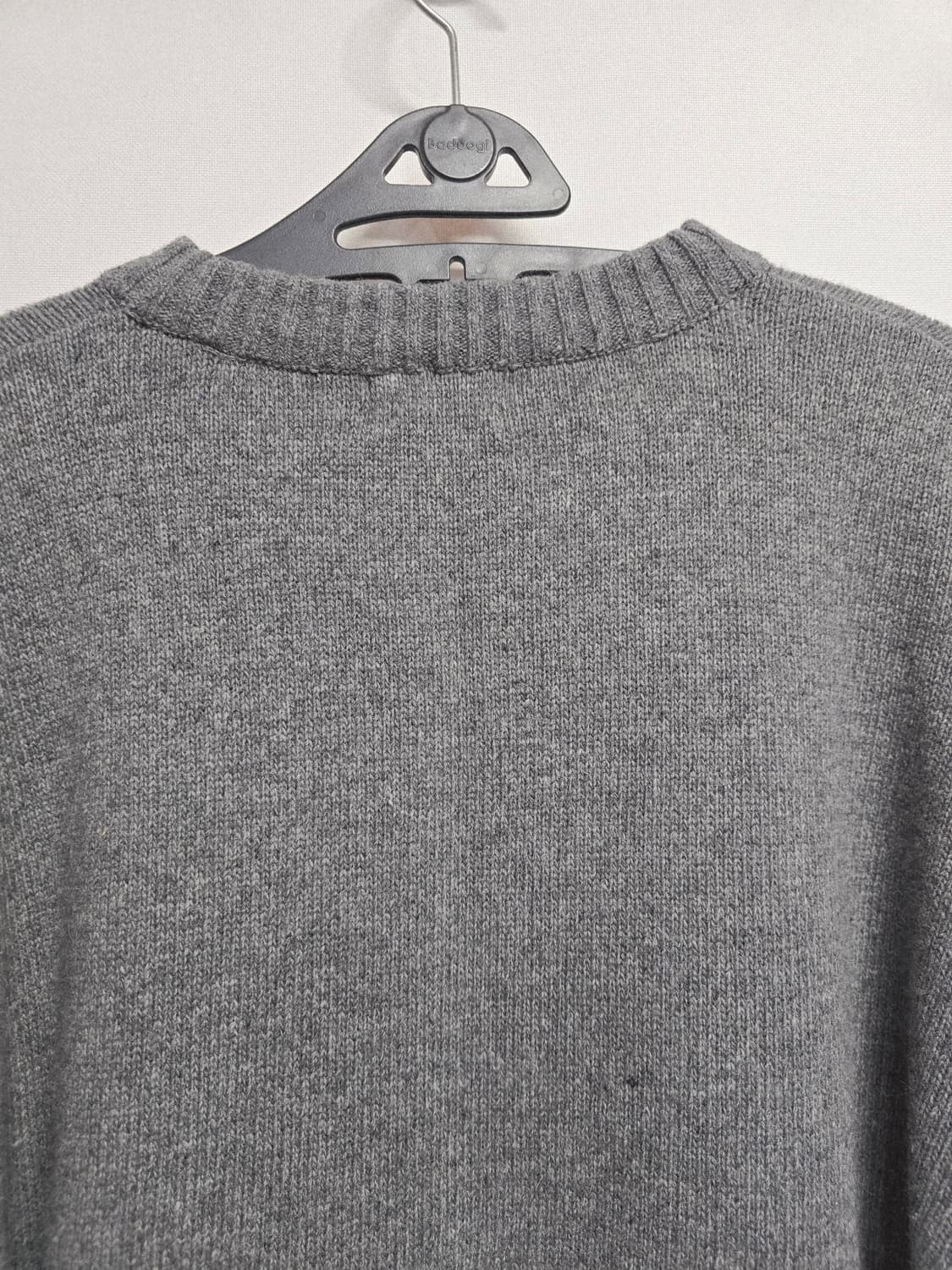 커버낫 레터링 니트 스웨터 그레이 상품이미지6