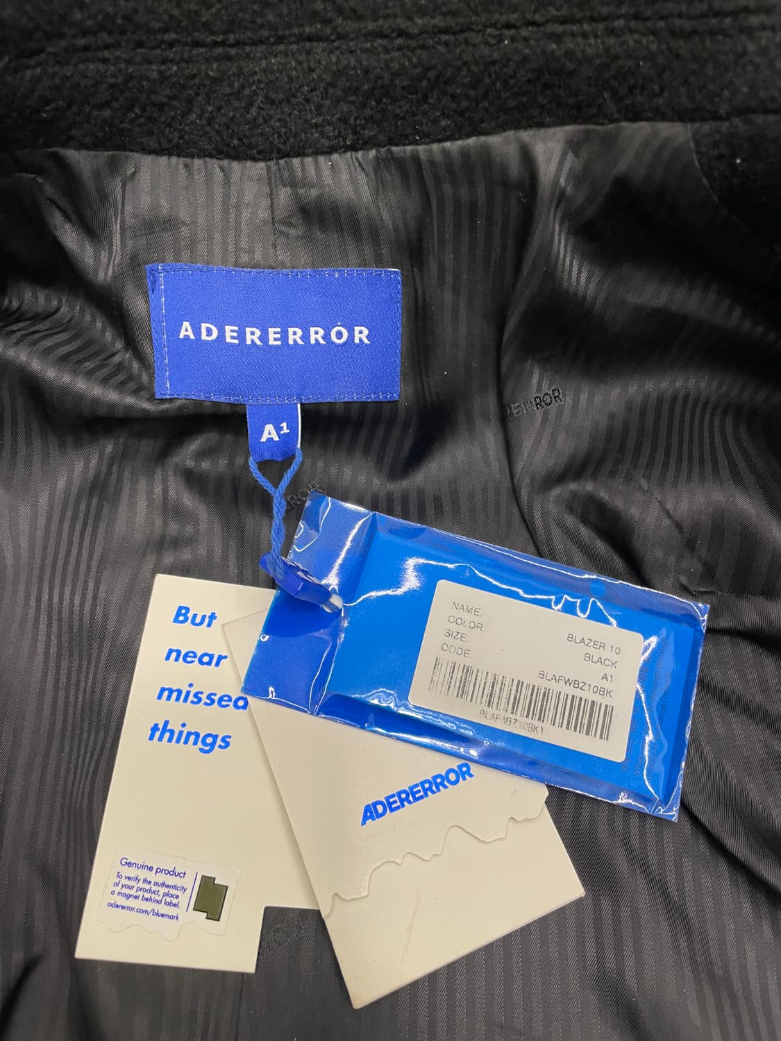 아더에러 알딘 블레이저 블랙 상품이미지4