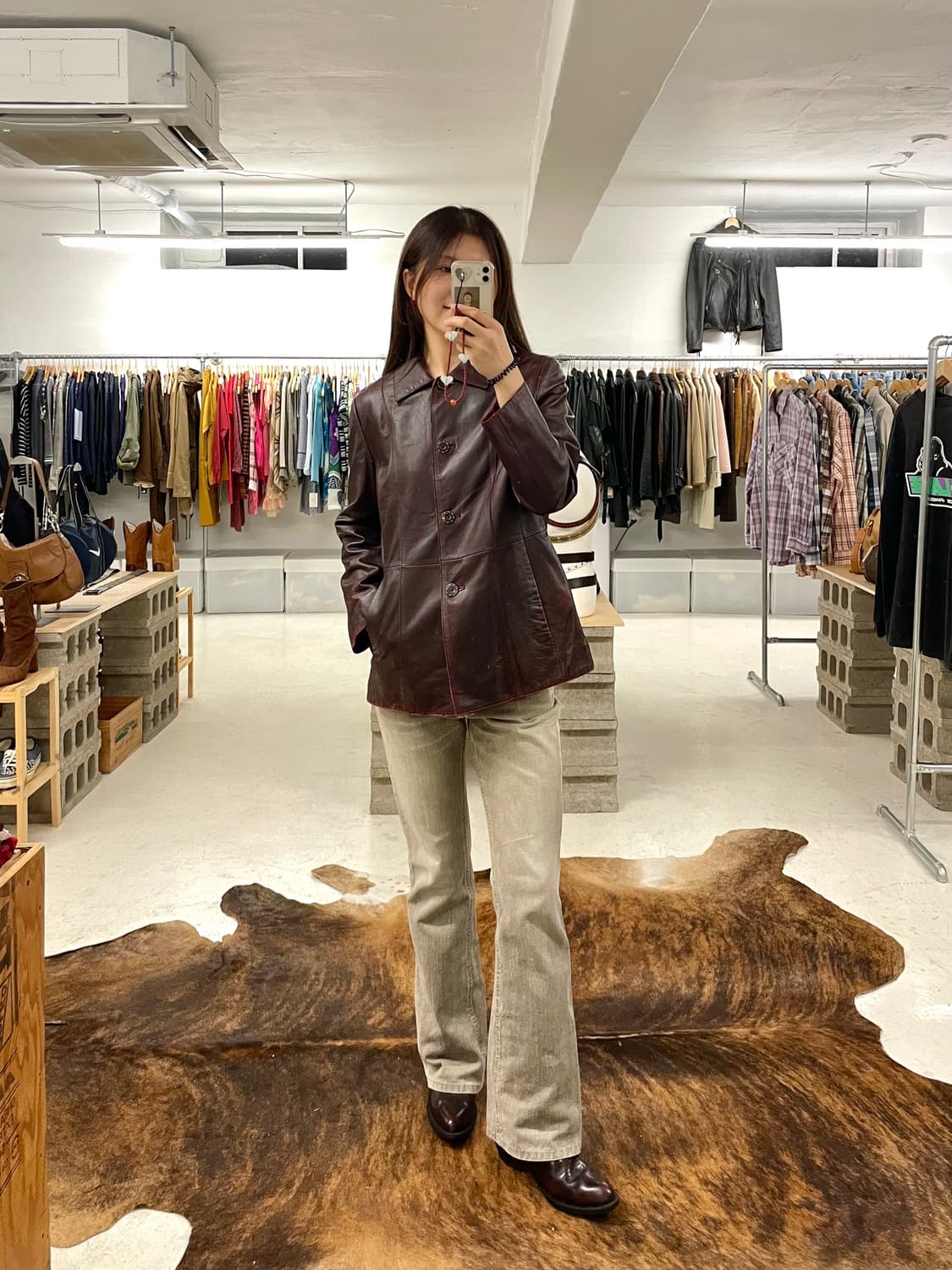 VTG leather jacket 빈티지 레더 자켓 상품이미지1