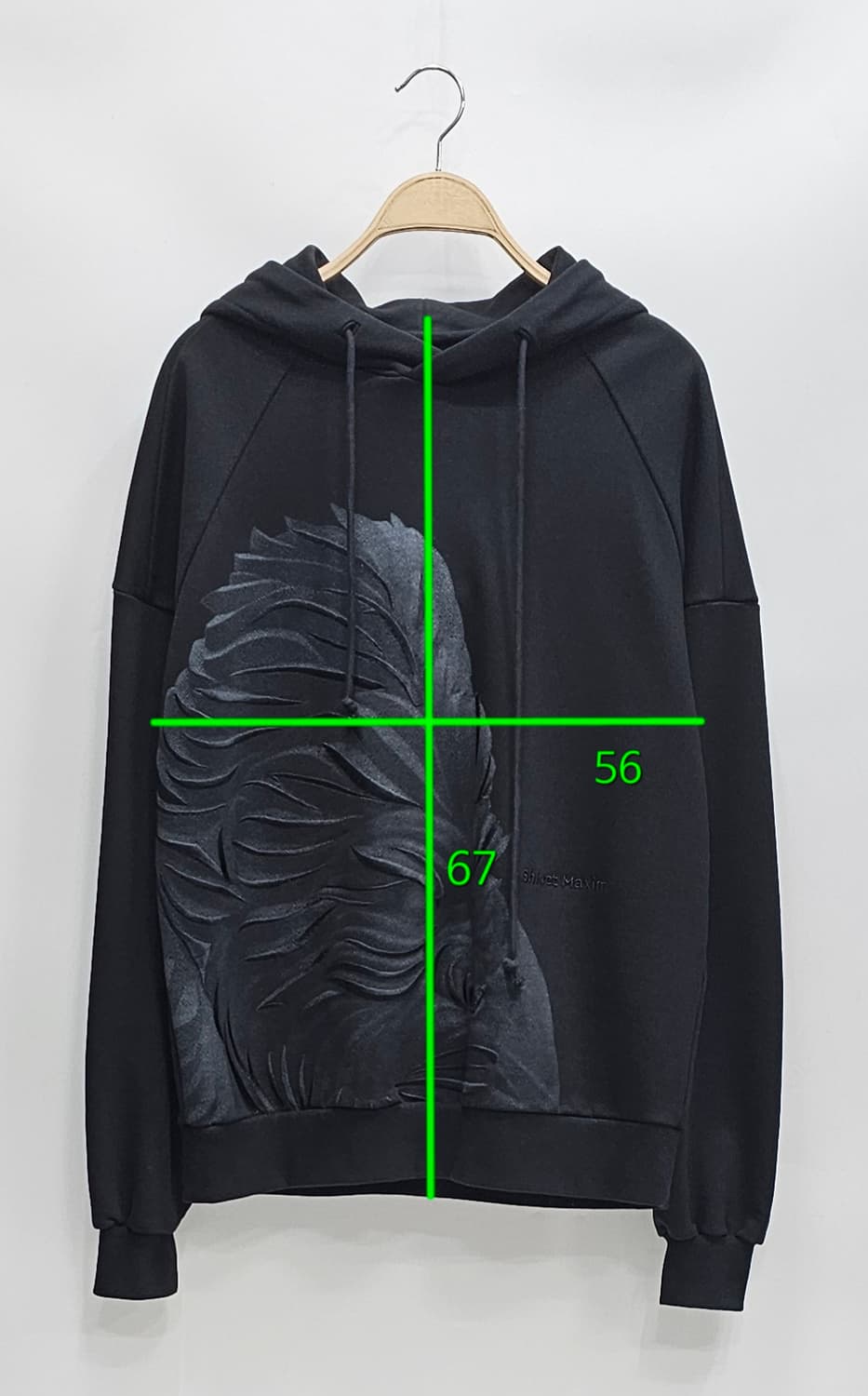 JUUN.J 준지 x 막심 고릴라 오버핏 후드 티셔츠 / 남 XS 블랙
 상품이미지10