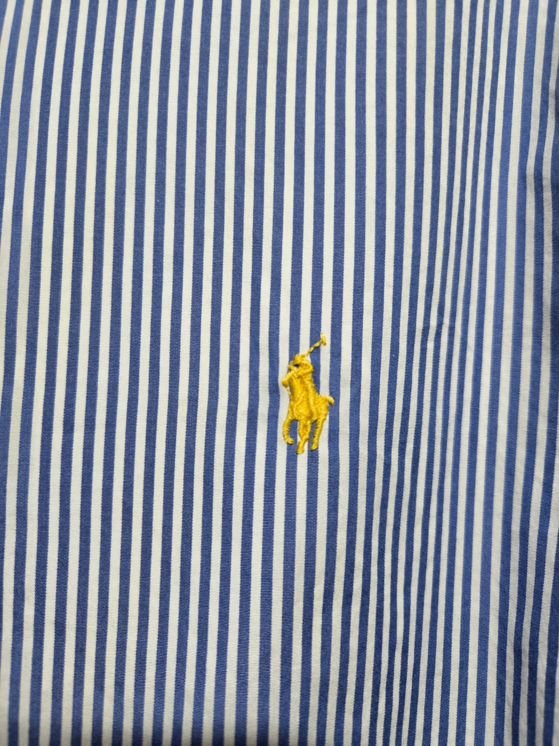 폴로 랄프로렌 남성 블루 스트라이프 셔츠(M사이즈) 상품이미지3