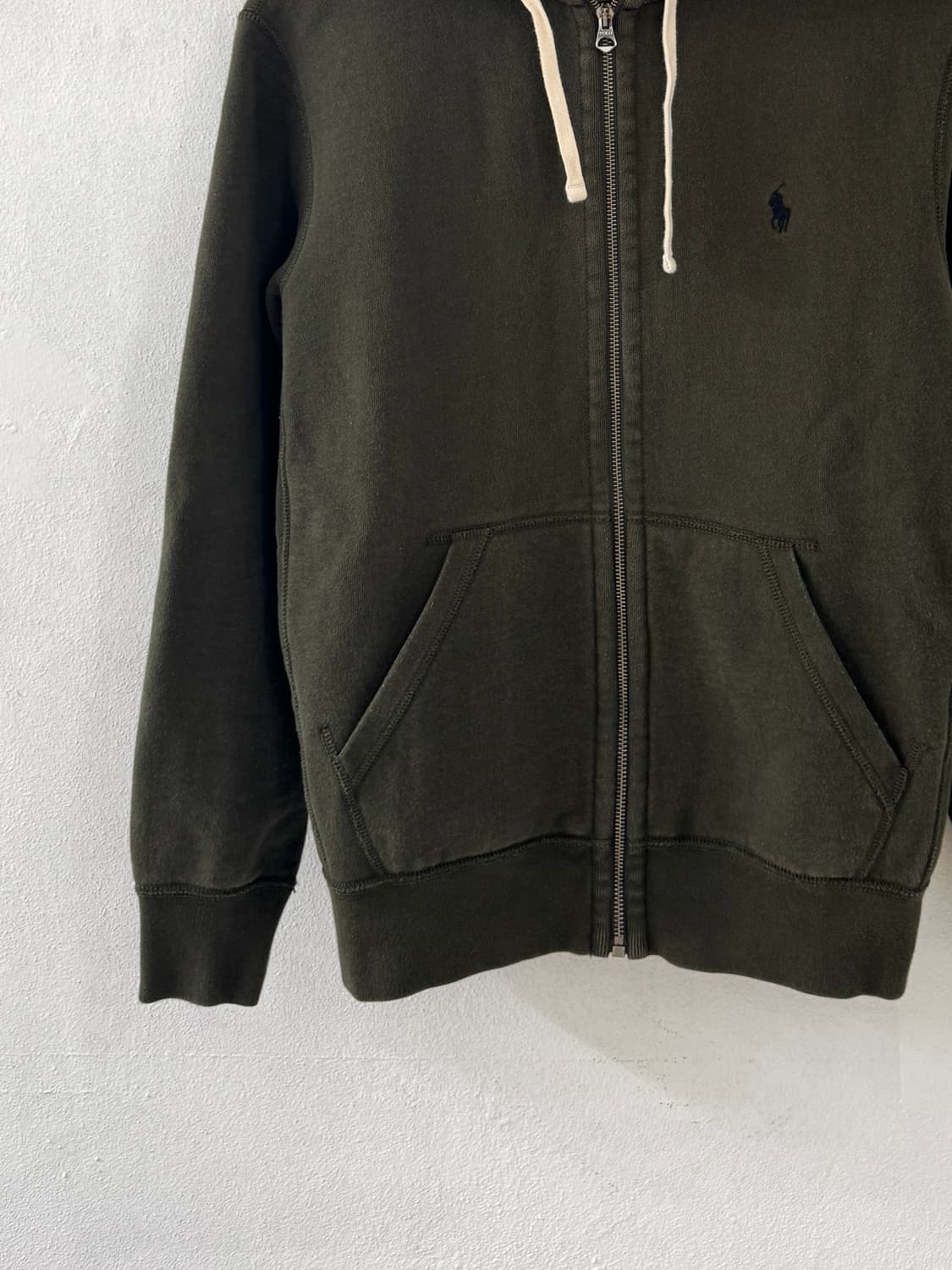 폴로 카키 써멀 후드집업 상품이미지3
