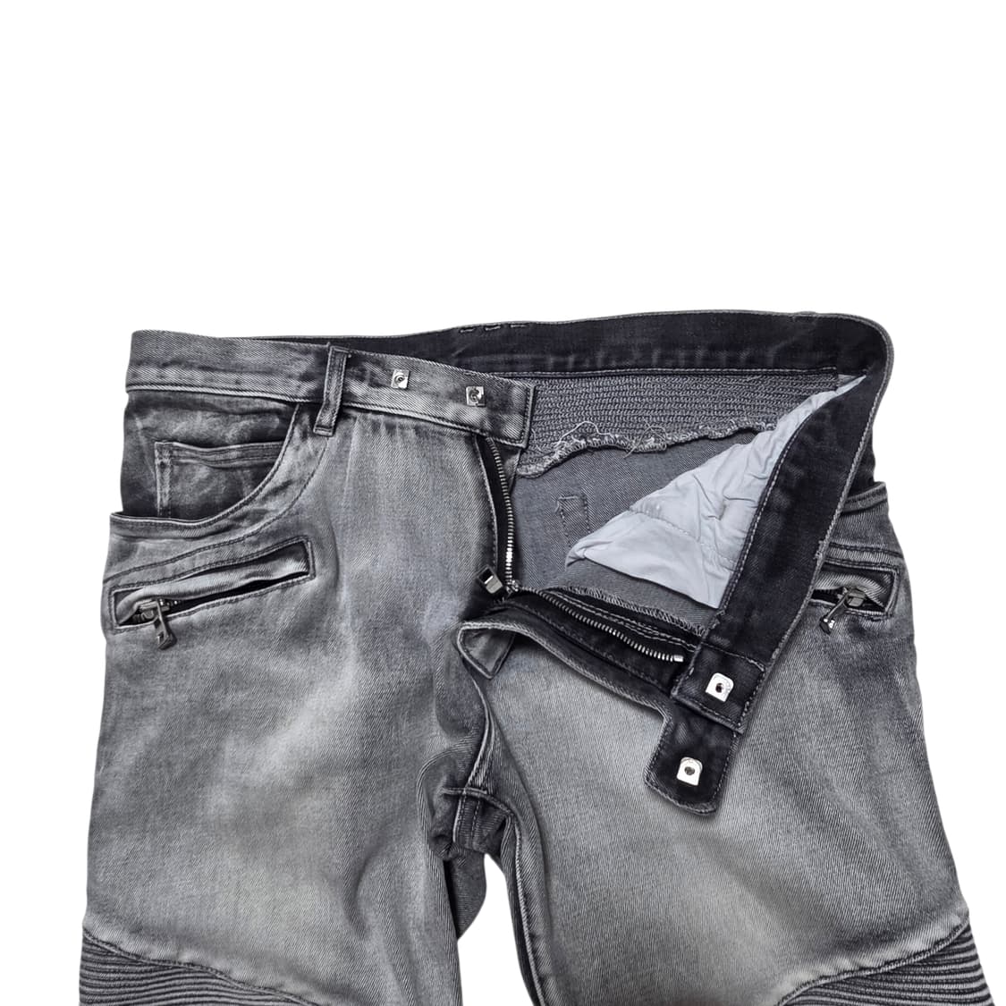 Balmain 발망 34사이즈 바이커 진 워싱 데님 청바지  상품이미지2