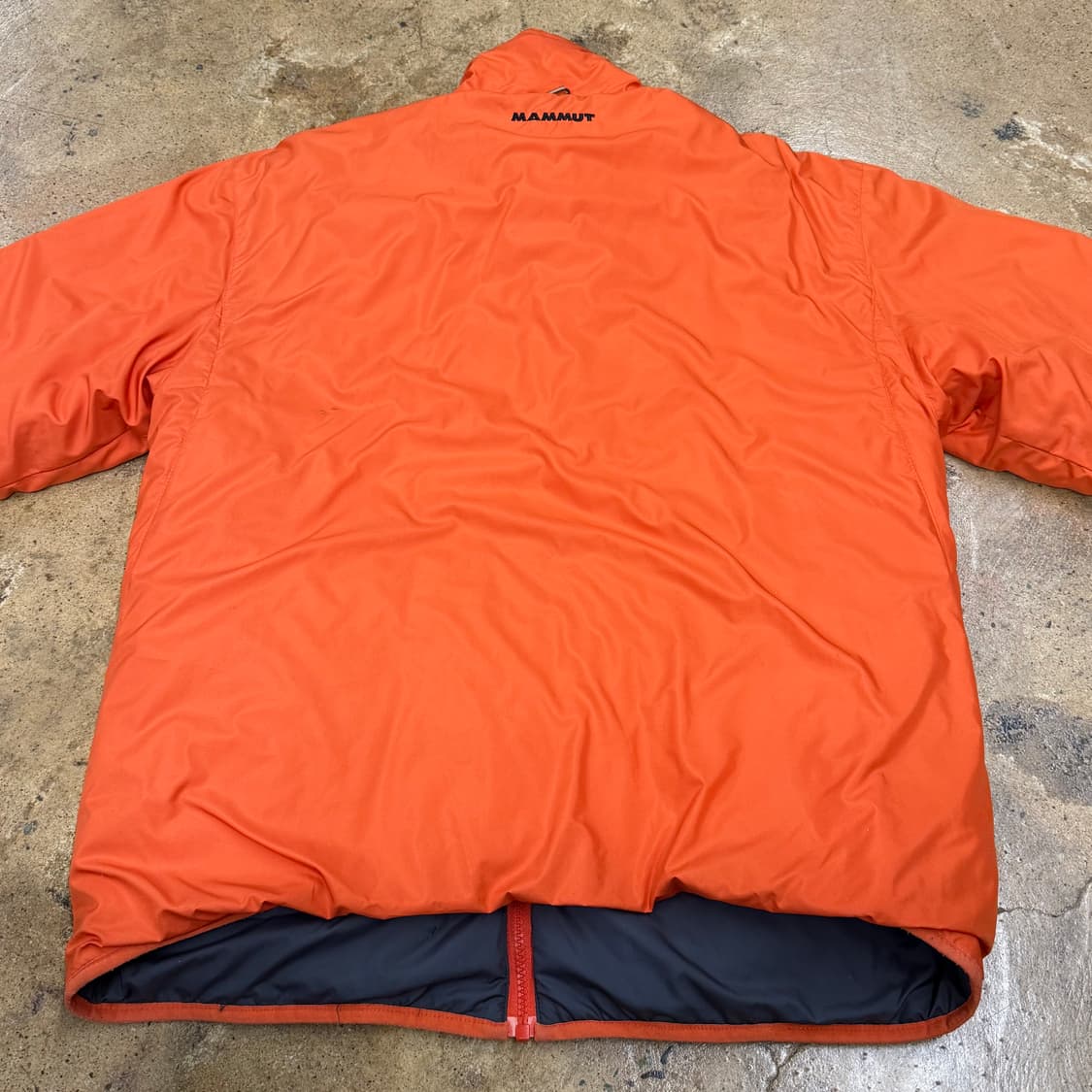 [정품/L] 마무트 오렌지 카키 양면 경량 패딩 자켓 b19 상품이미지4