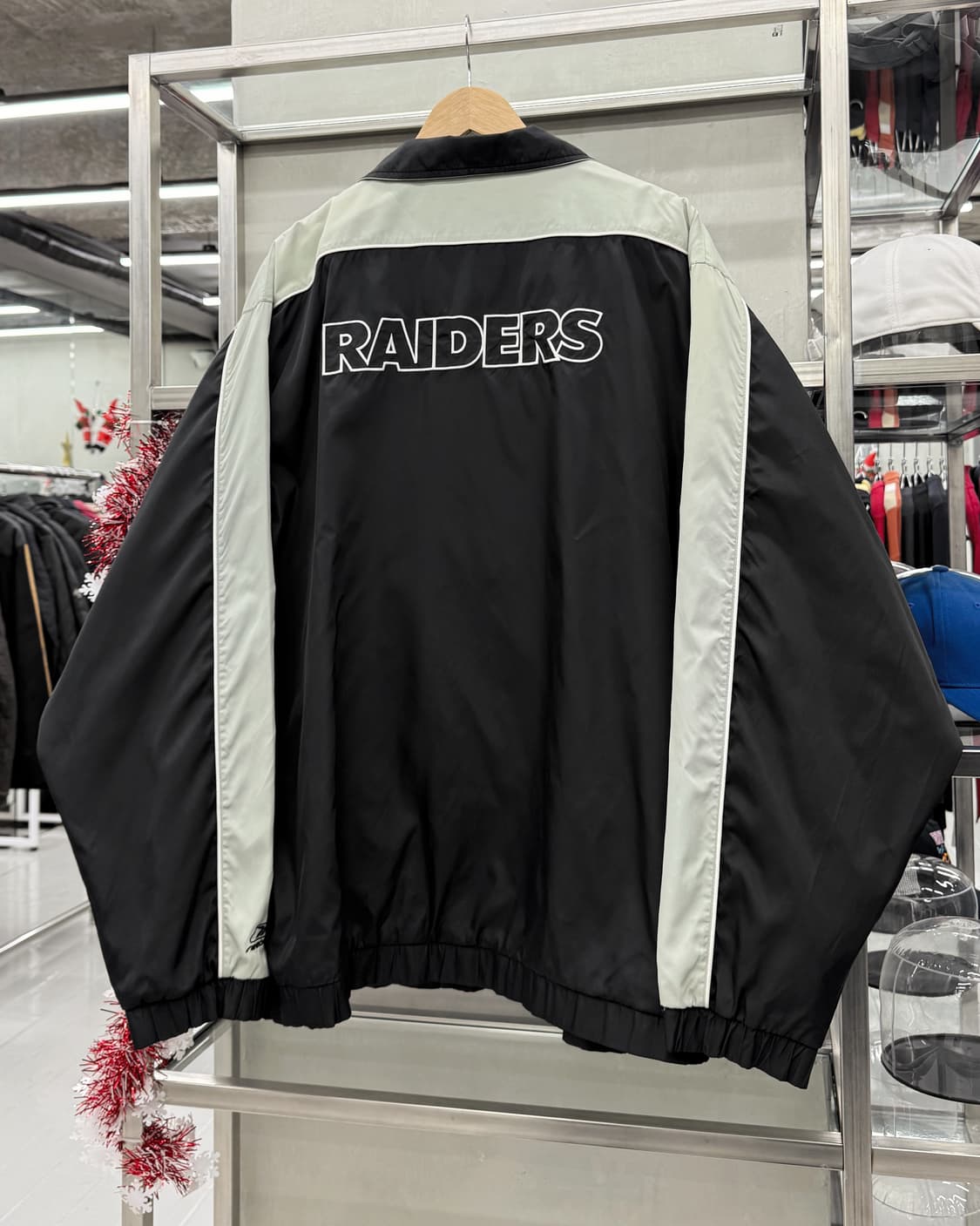 리복 NFL 00s 레이더스 트랙자켓 블랙 상품이미지2