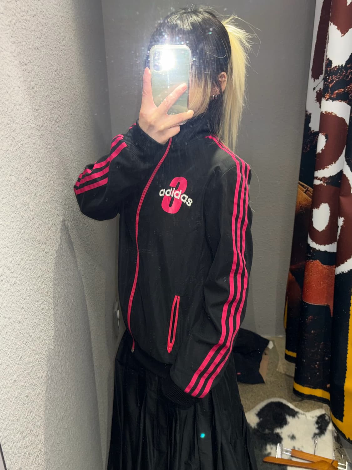 아디다스 나일론 핑크 트랙탑 져지 상품이미지3