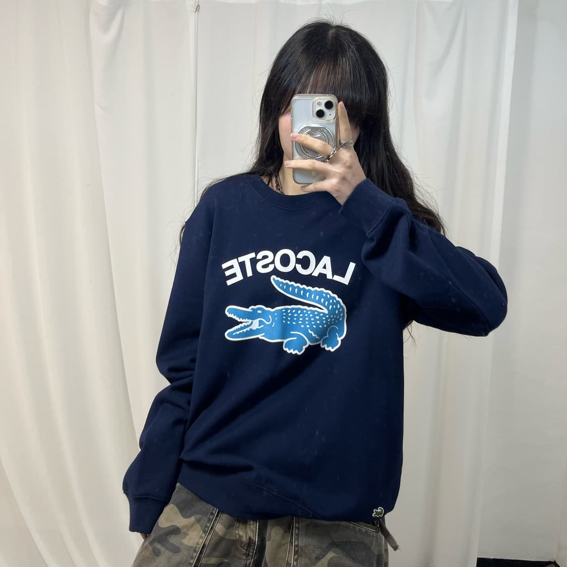 Lacoste Navy Sweatshirt 상품이미지1
